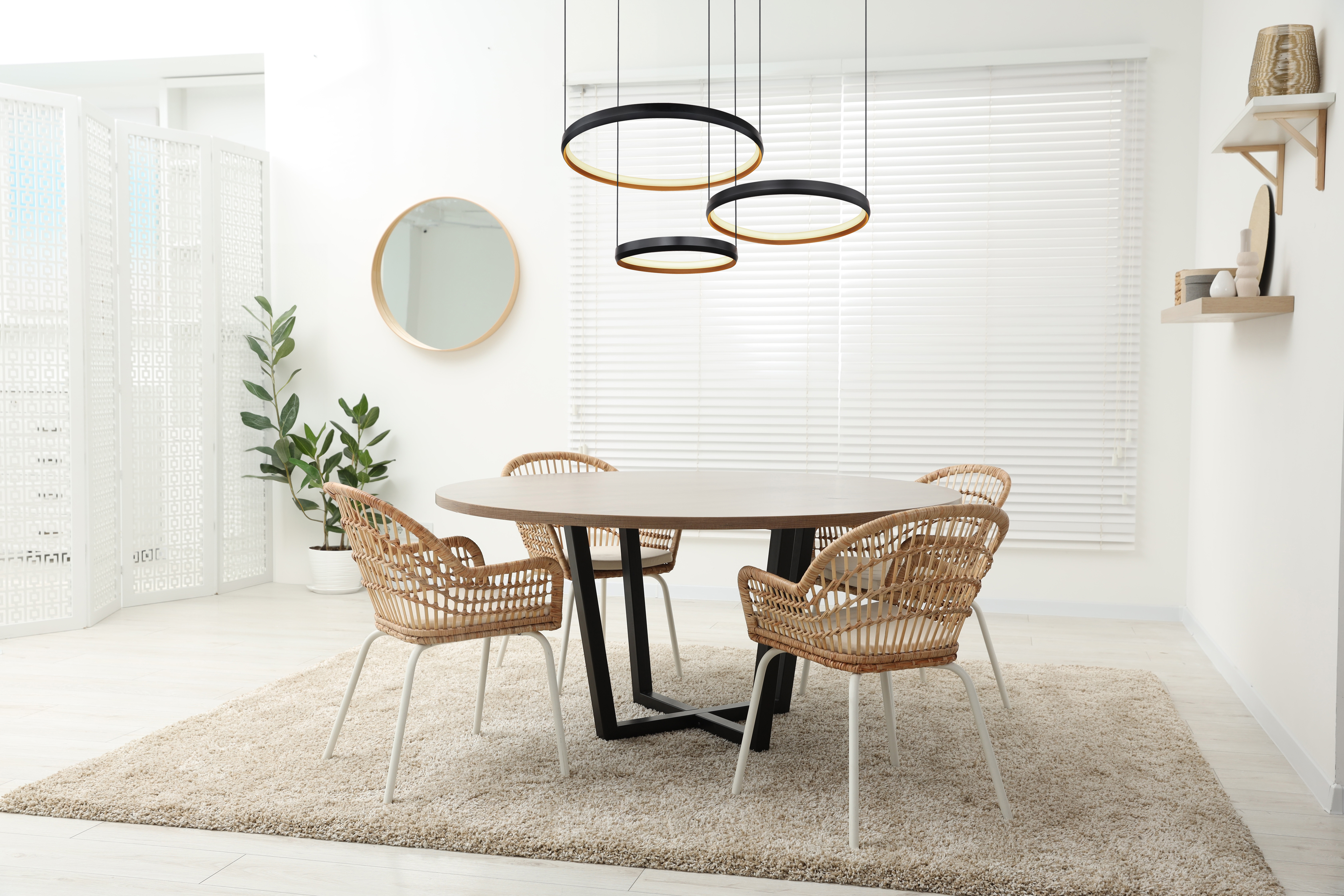 Pendelleuchte HALLI - LED, Schwarz, 76,7x50,3x150cm