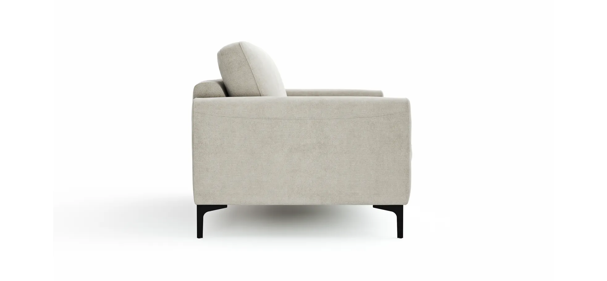 Sofa Oviedo - 2-Sitzer, Stoff, Natur