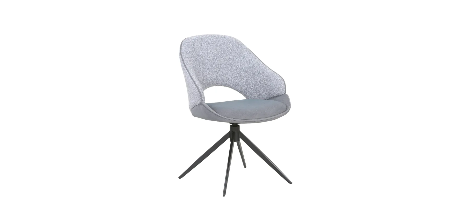 Vierfußstuhl, grau - Meriem