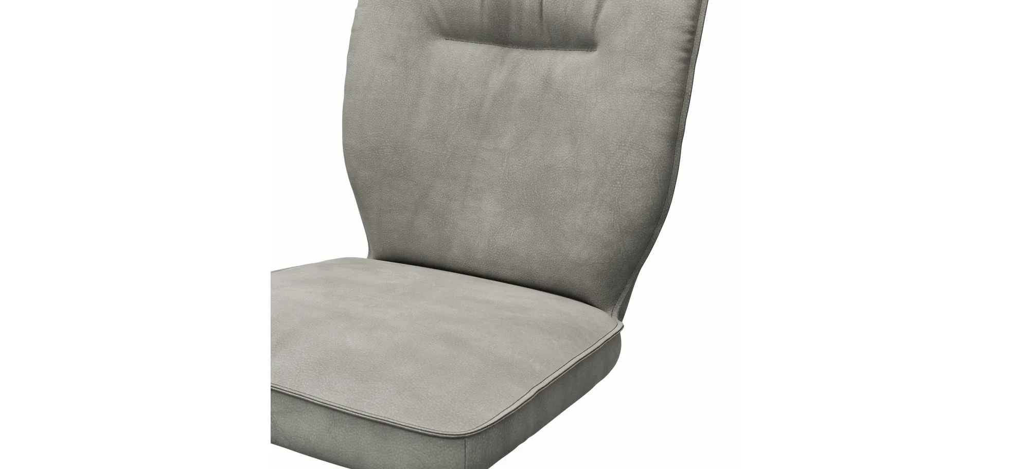 Stuhl Westmore -  drehbar, Stoff, Silberfarben