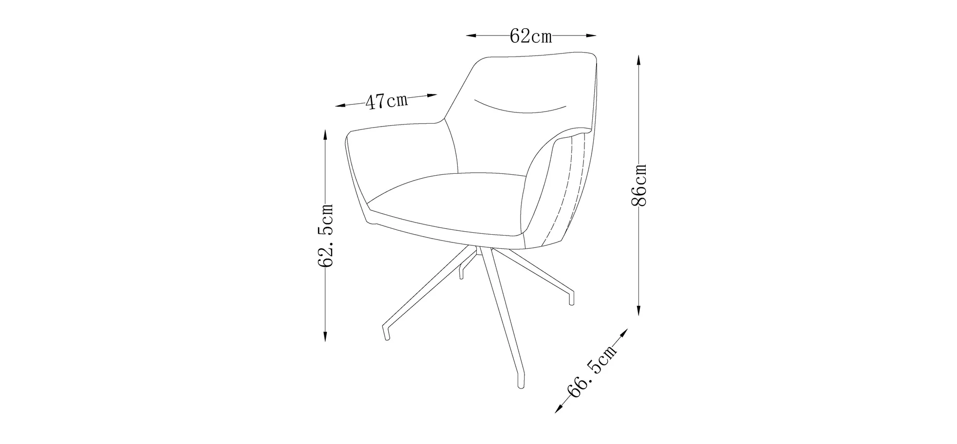 Armlehnstuhl, grün - Marybel