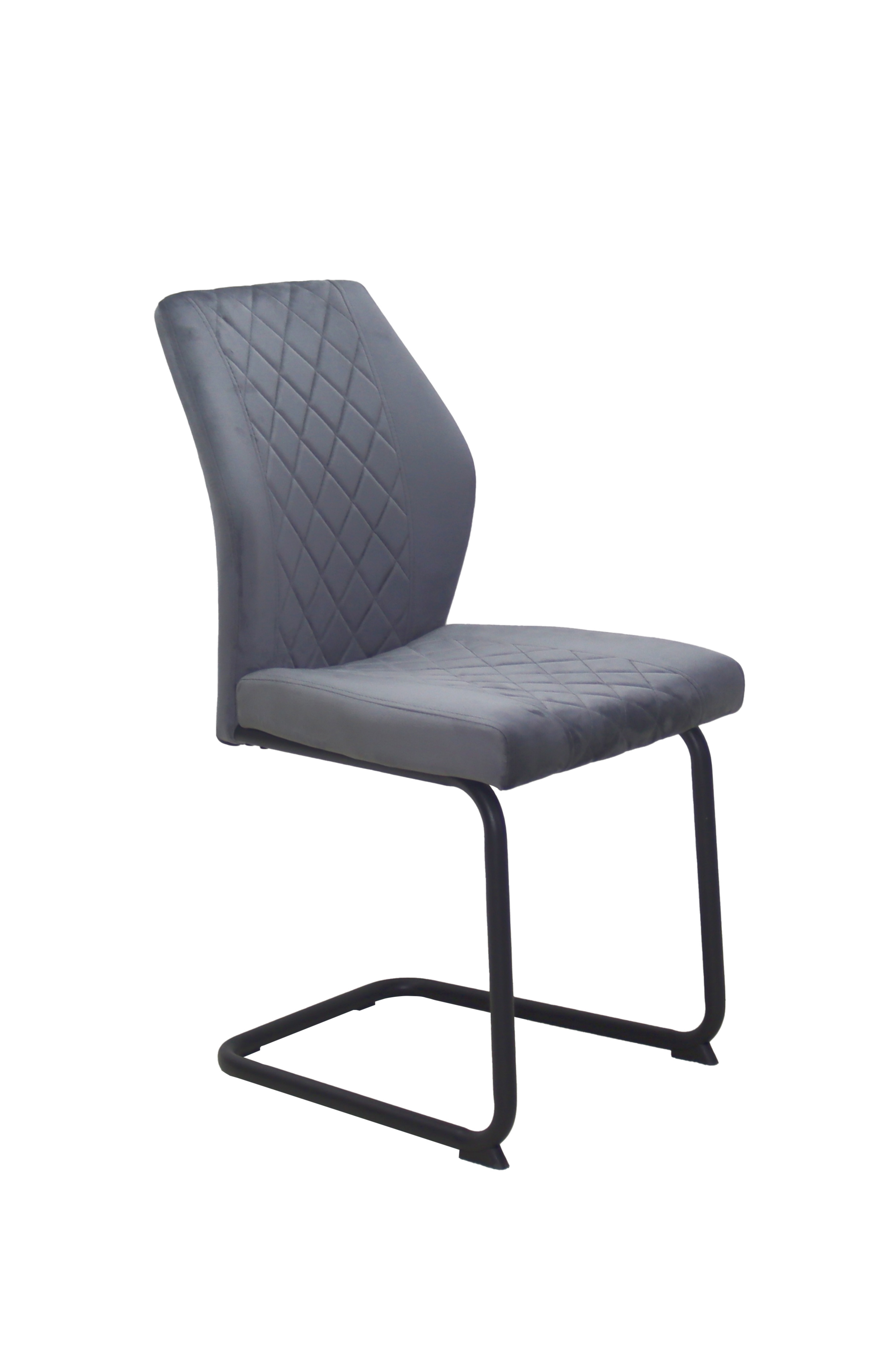 Schwingstuhl, Samtvelvet Dunkelgrau - MyStyle 4012