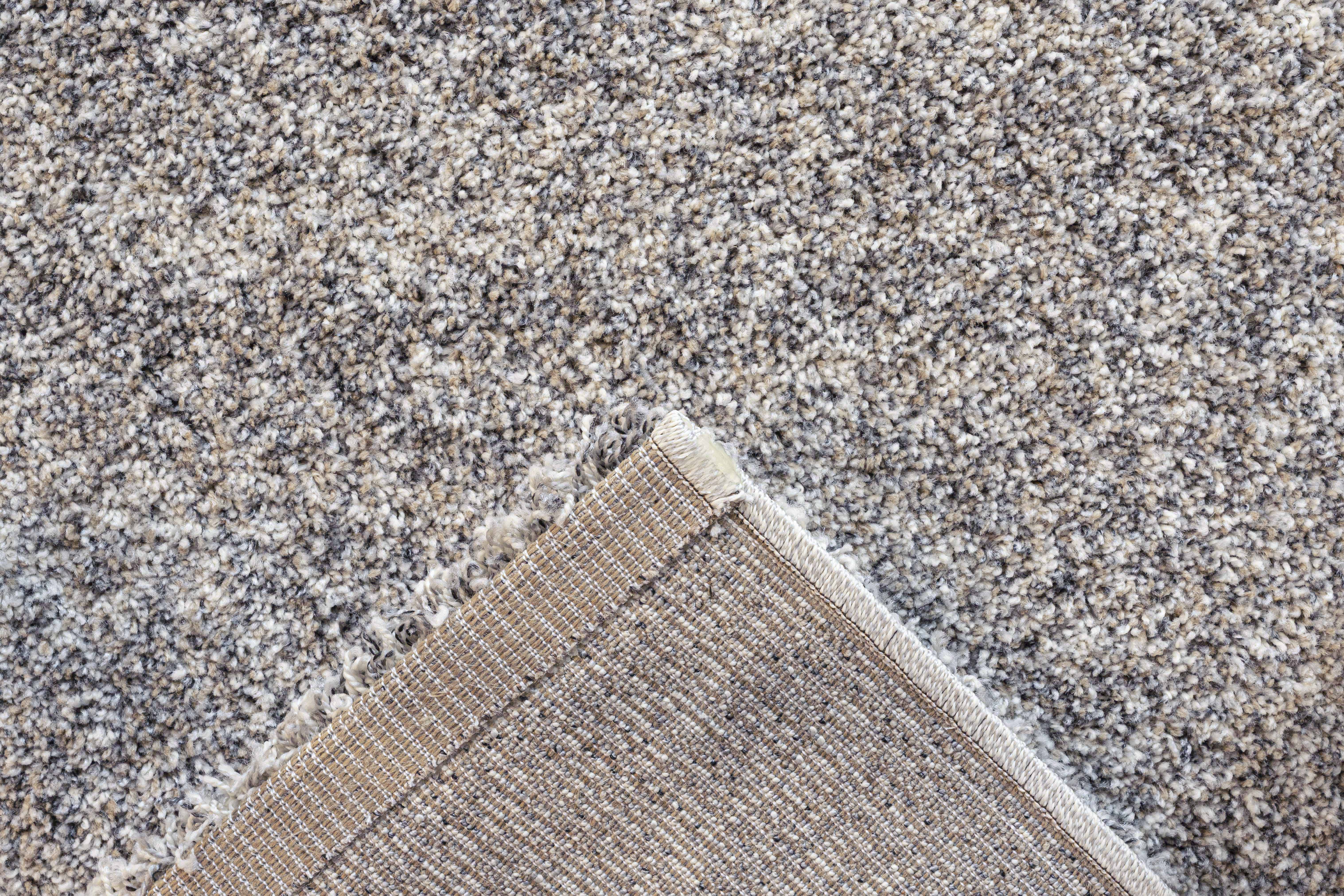 Webteppich, weiß-grau-braun, 80x150 cm - Rehari