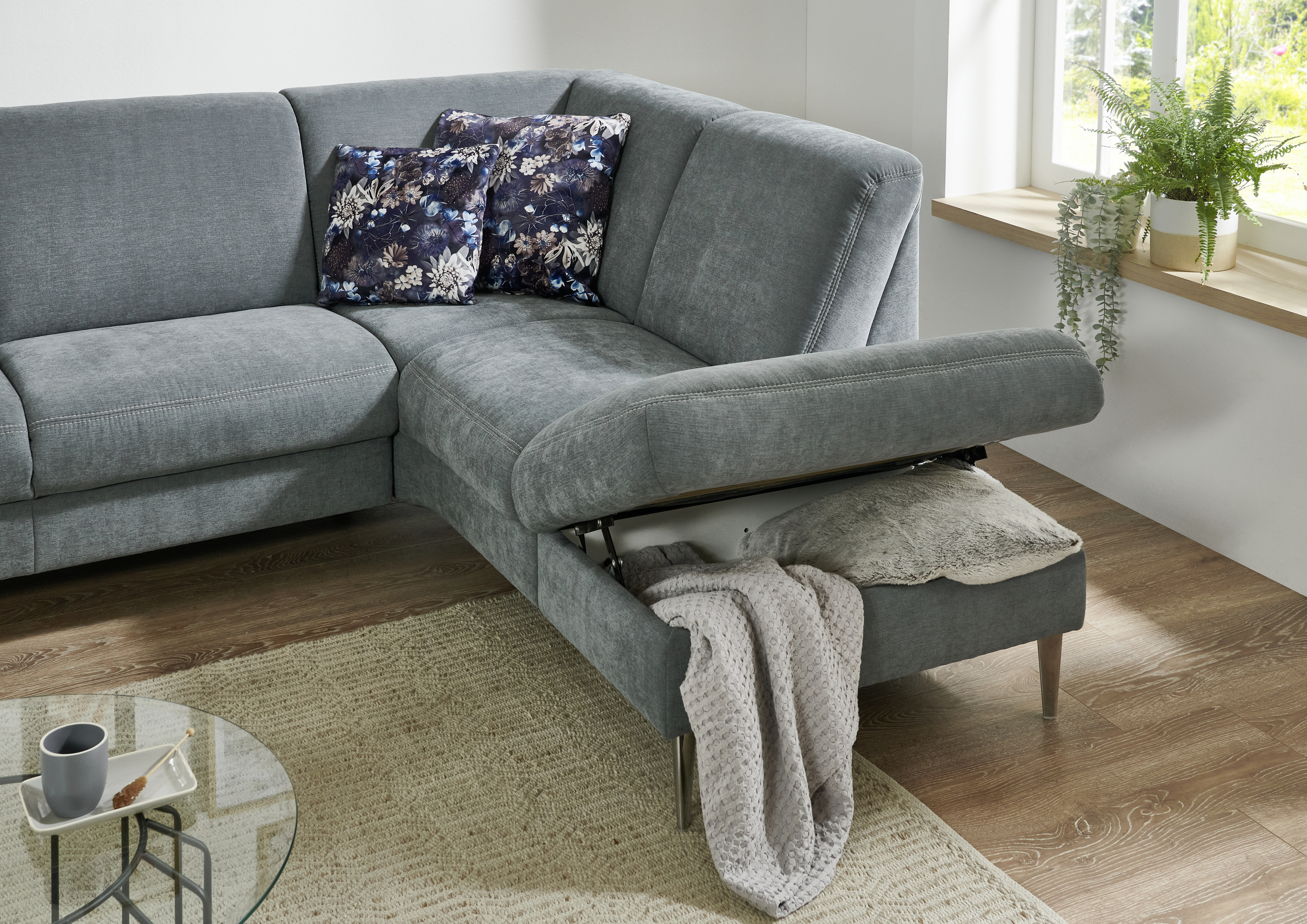 Ecksofa, Cody Denim, mit Vorziehbank - MyStyle 2133