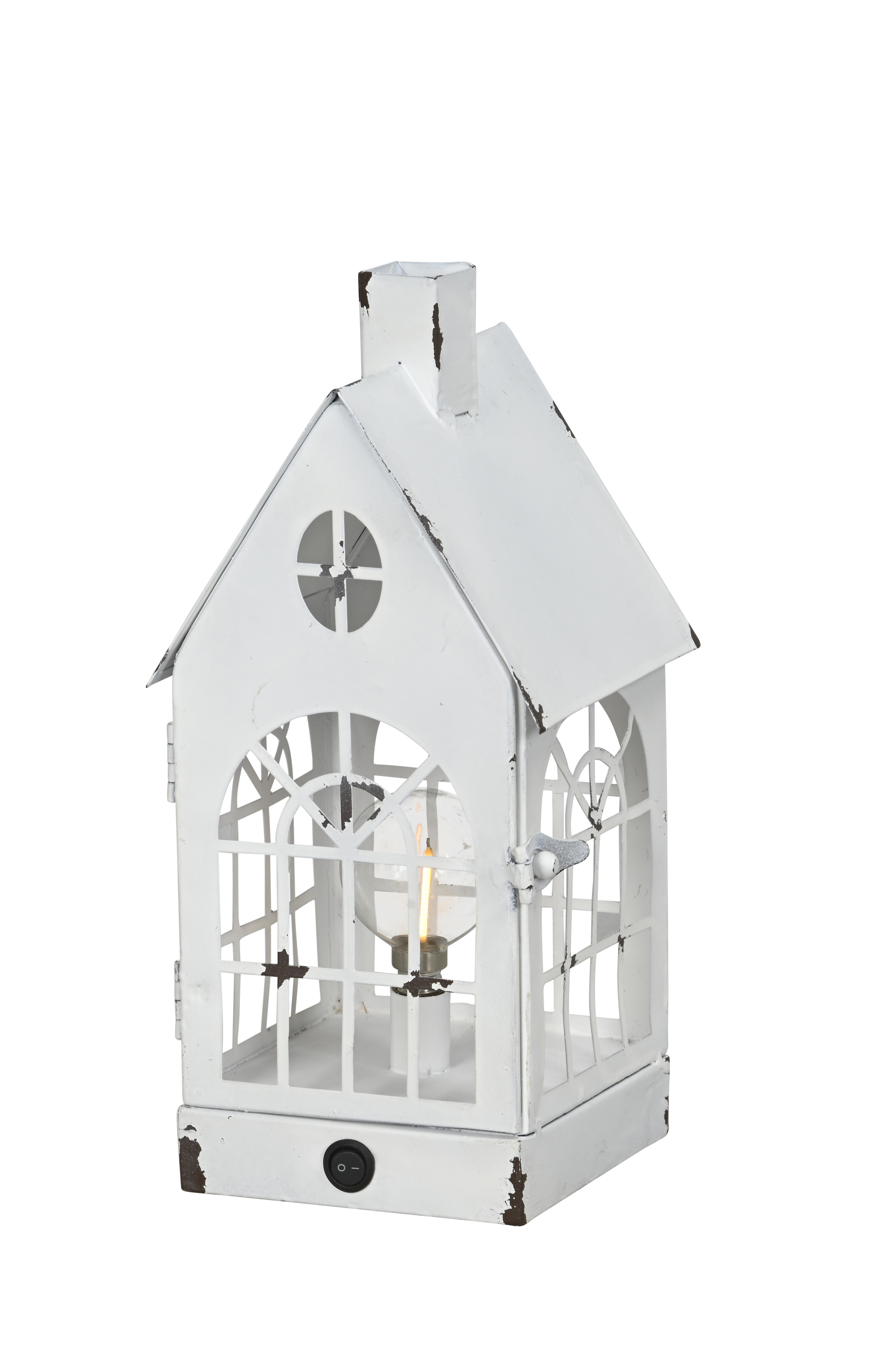 LED Haus 27,5cm - weiß