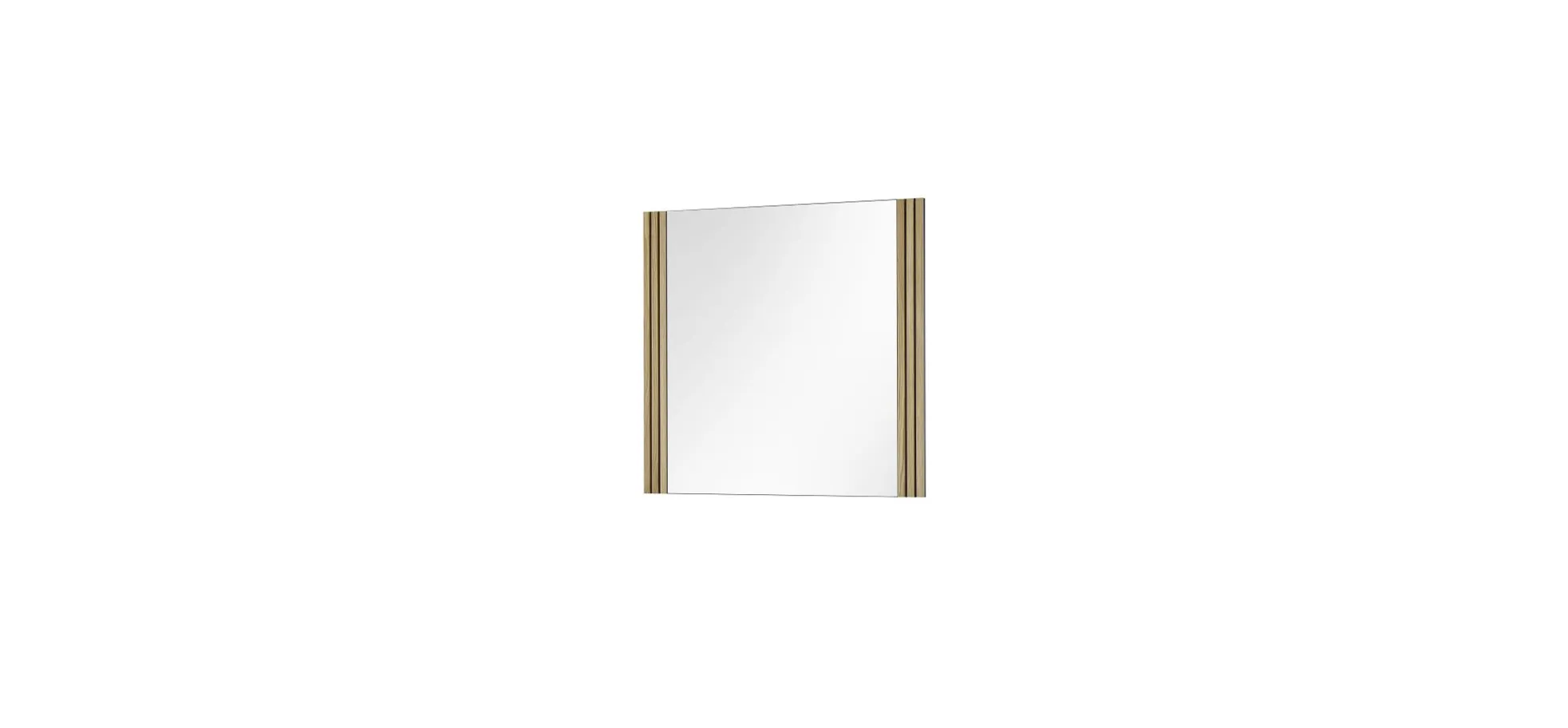 Wand-Spiegel, Eiche, 82x80cm - Ela