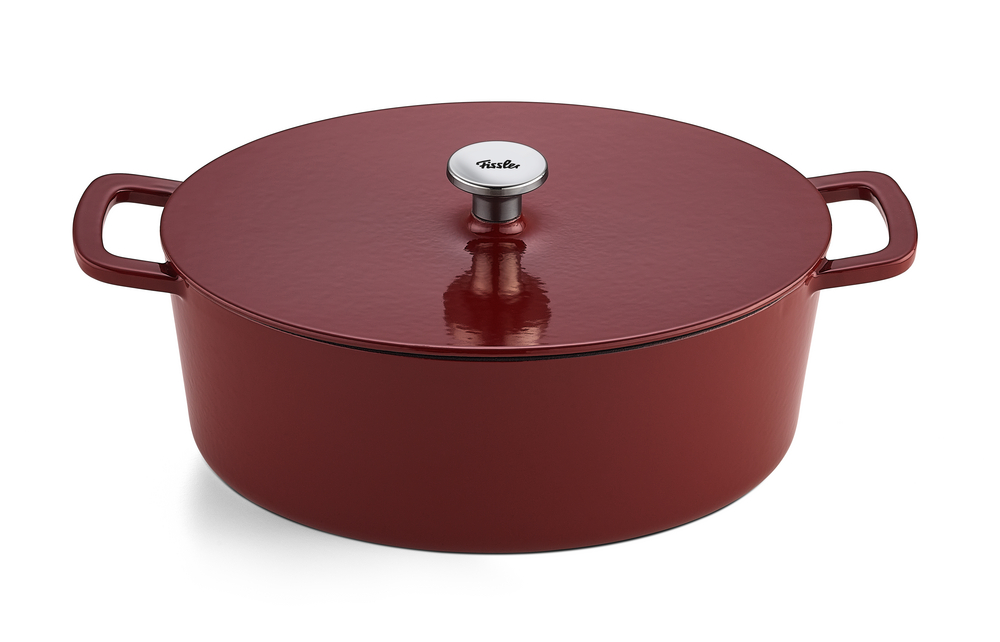 Bräter burgund, email., Gusseisen, oval 33cm - Moments Collection