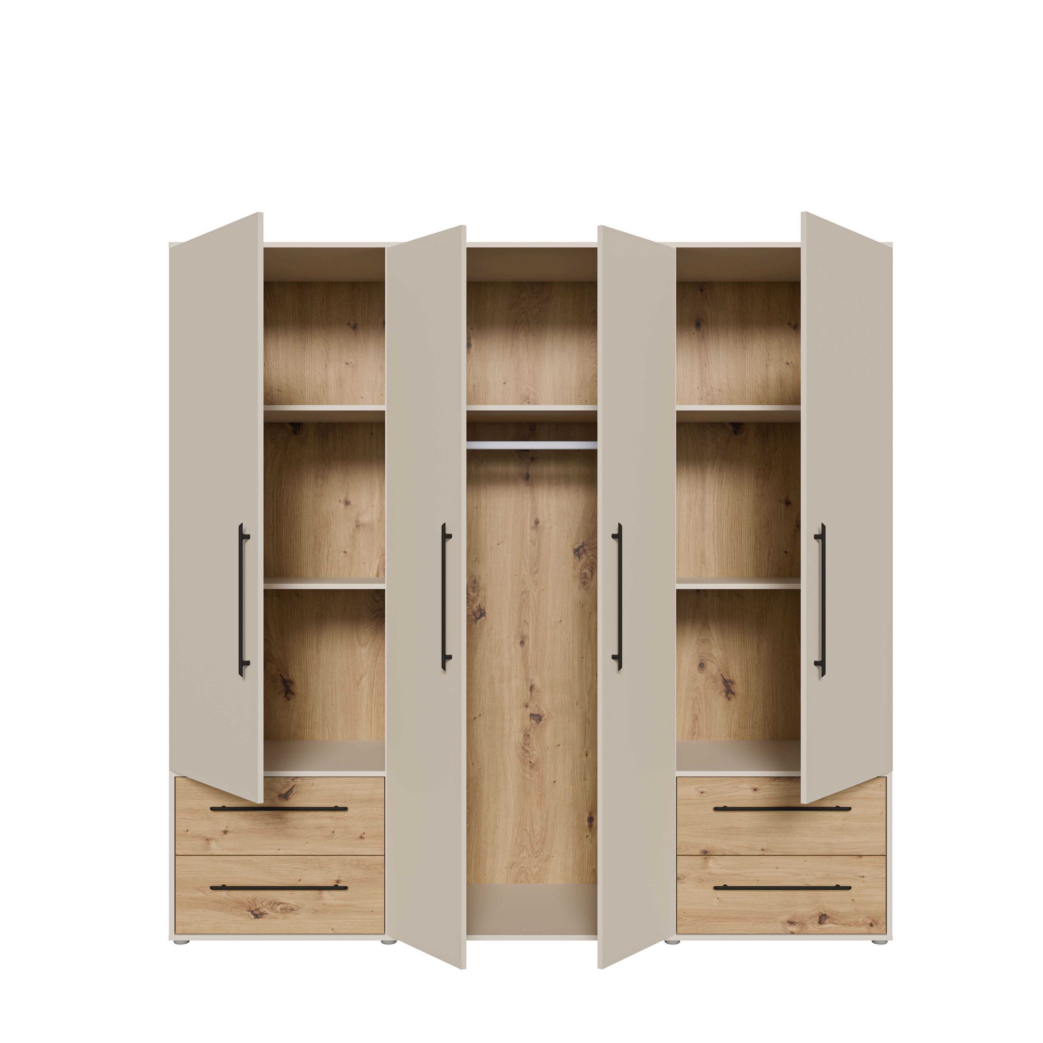 Drehtürenschrank, Dekor sand - Fathie