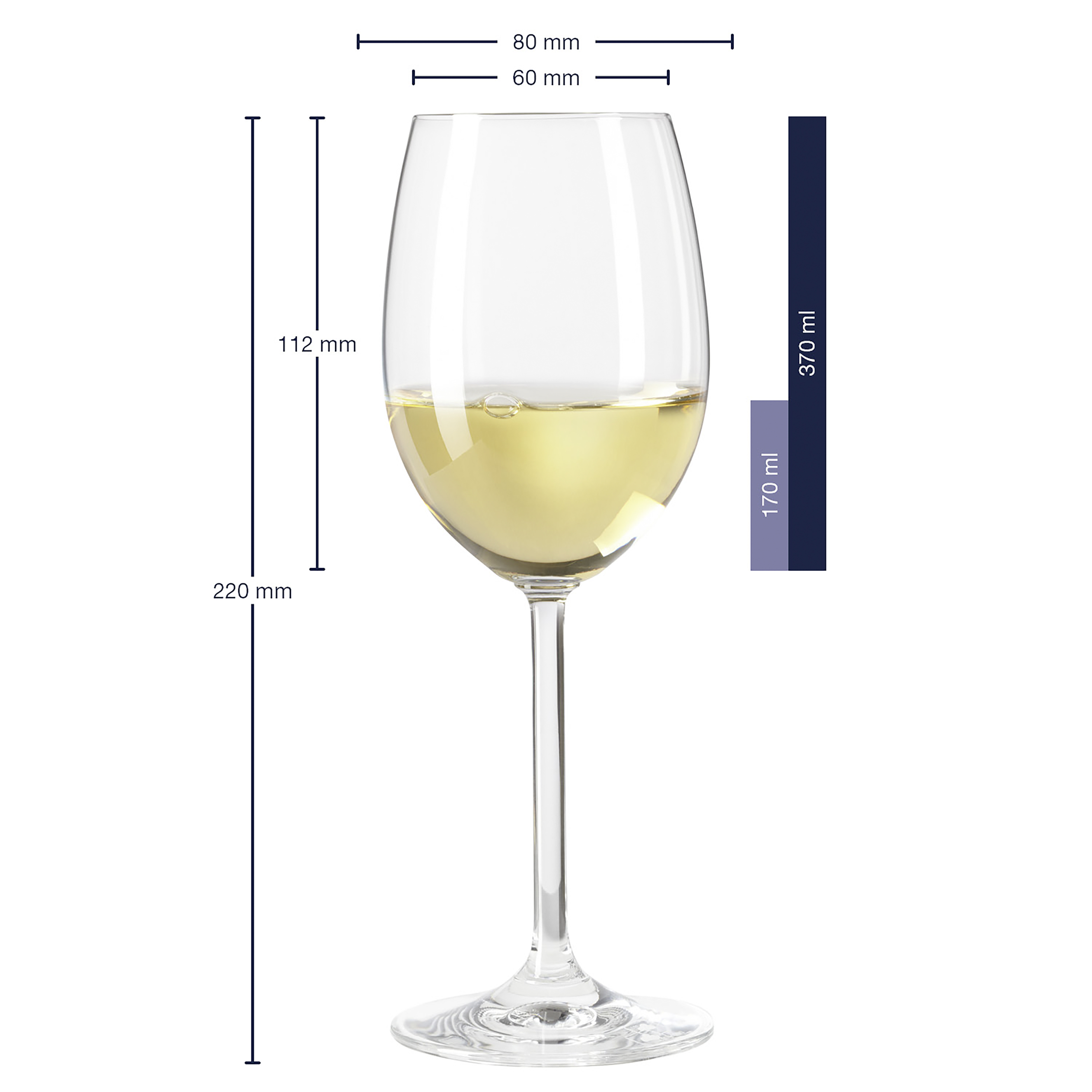 Weißweinglas Daily - klarglas, 370ml