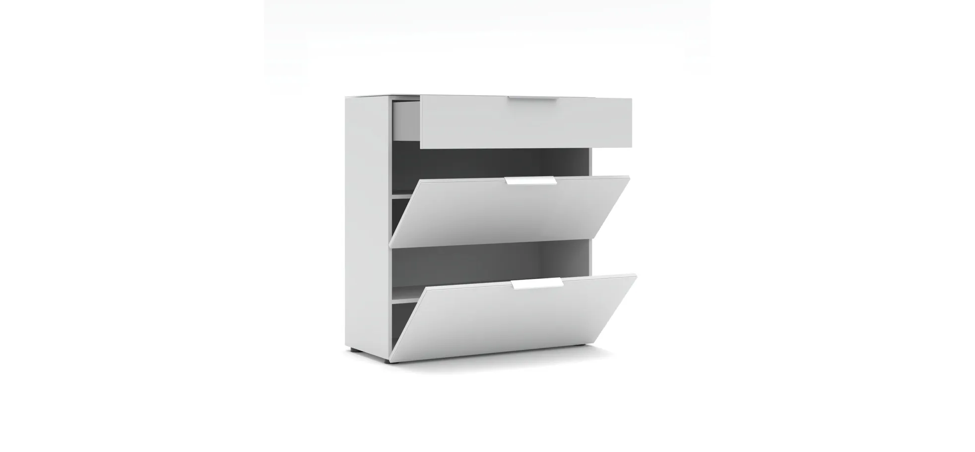 Schuhschrank, weiß - Ilaria