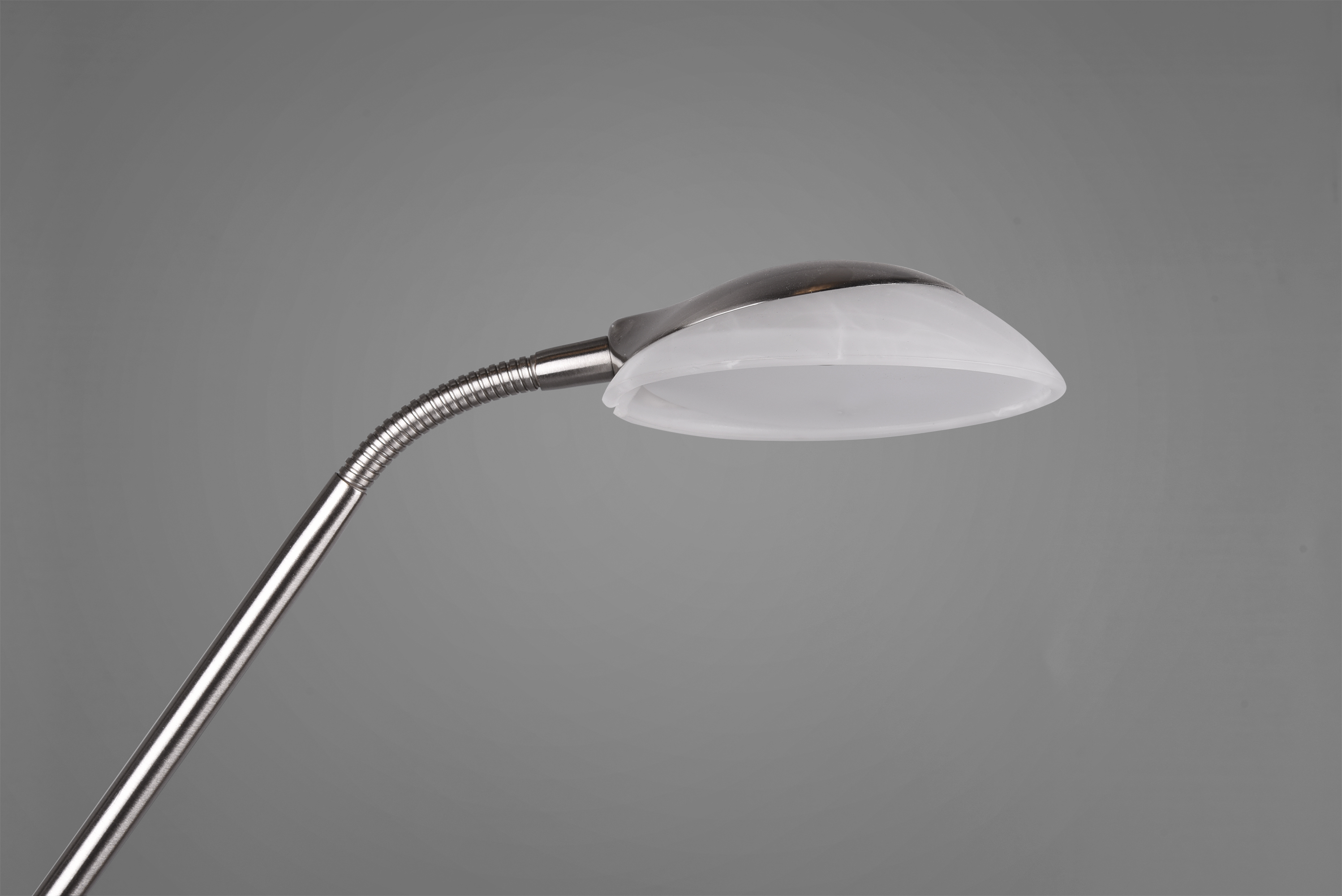 Stehleuchte Orson - 2flg., Metall/Nickel matt, ca.32,5 x 180 cm