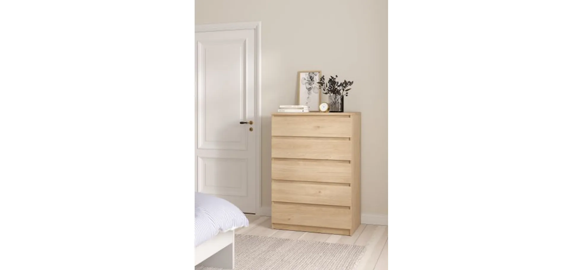 Kommode - B ca. 77 cm, Jackson Hickory Nachbildung