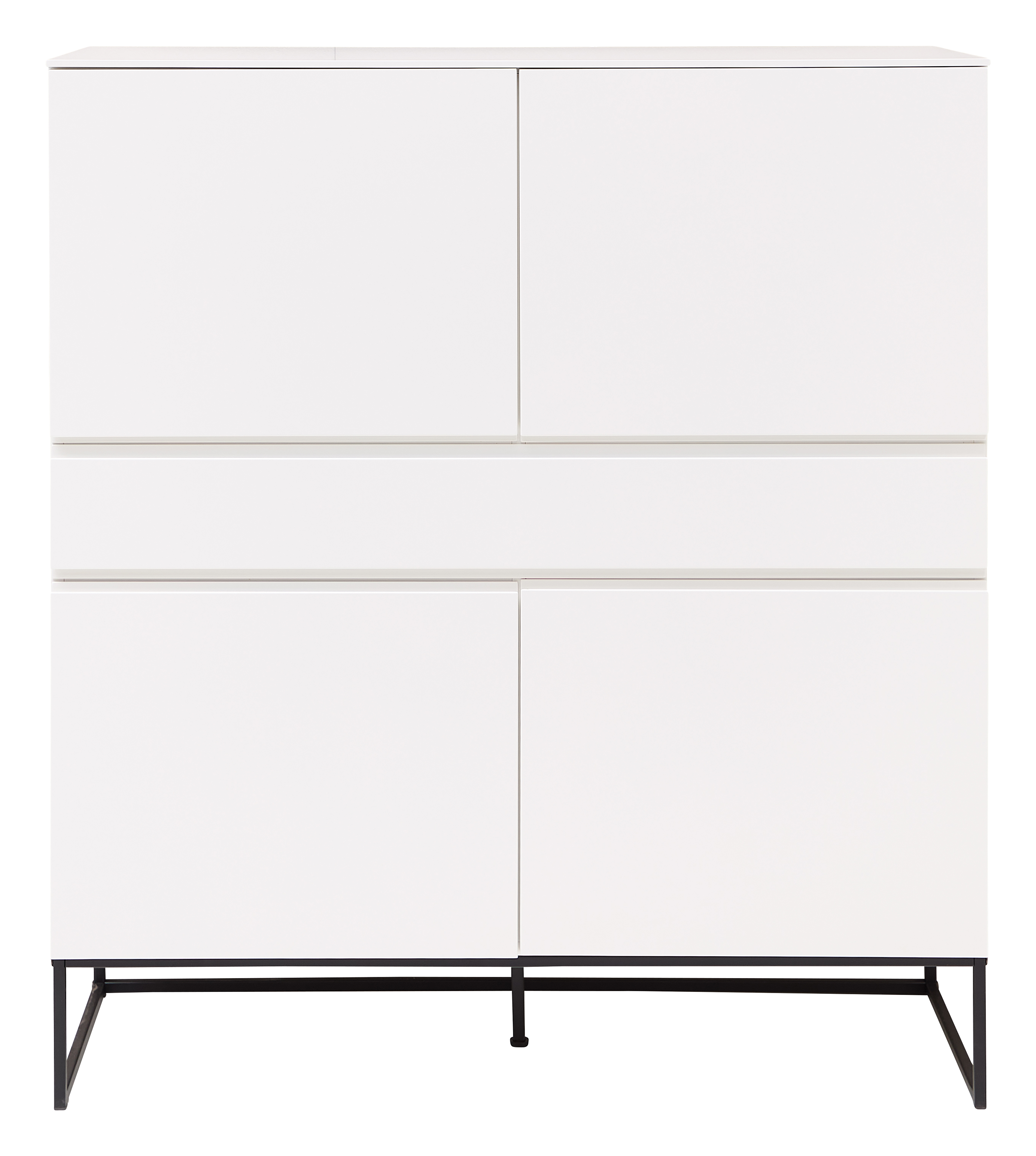 Highboard, weiß MDF lackiert - MyStyle 1007