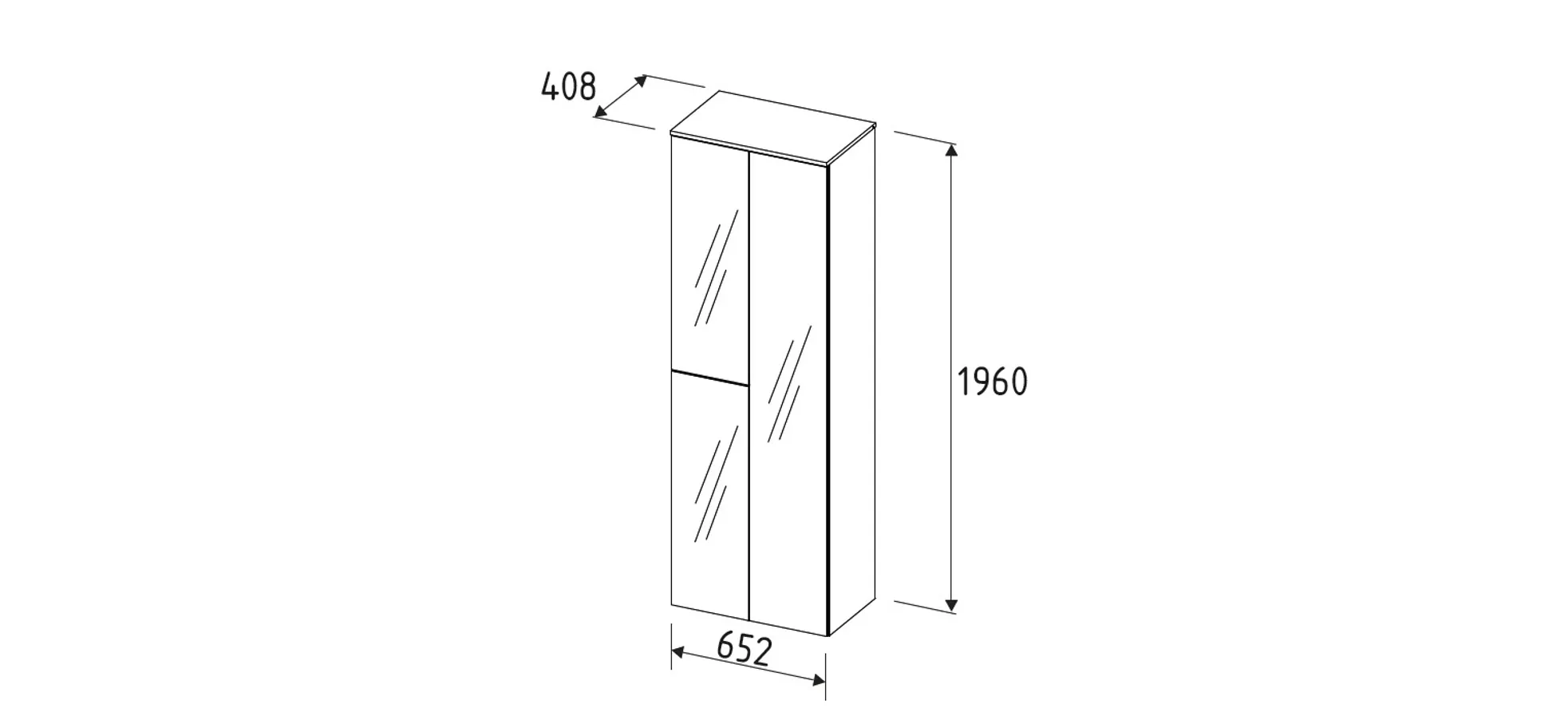 Garderobenschrank, Riva Eiche - Ilaria