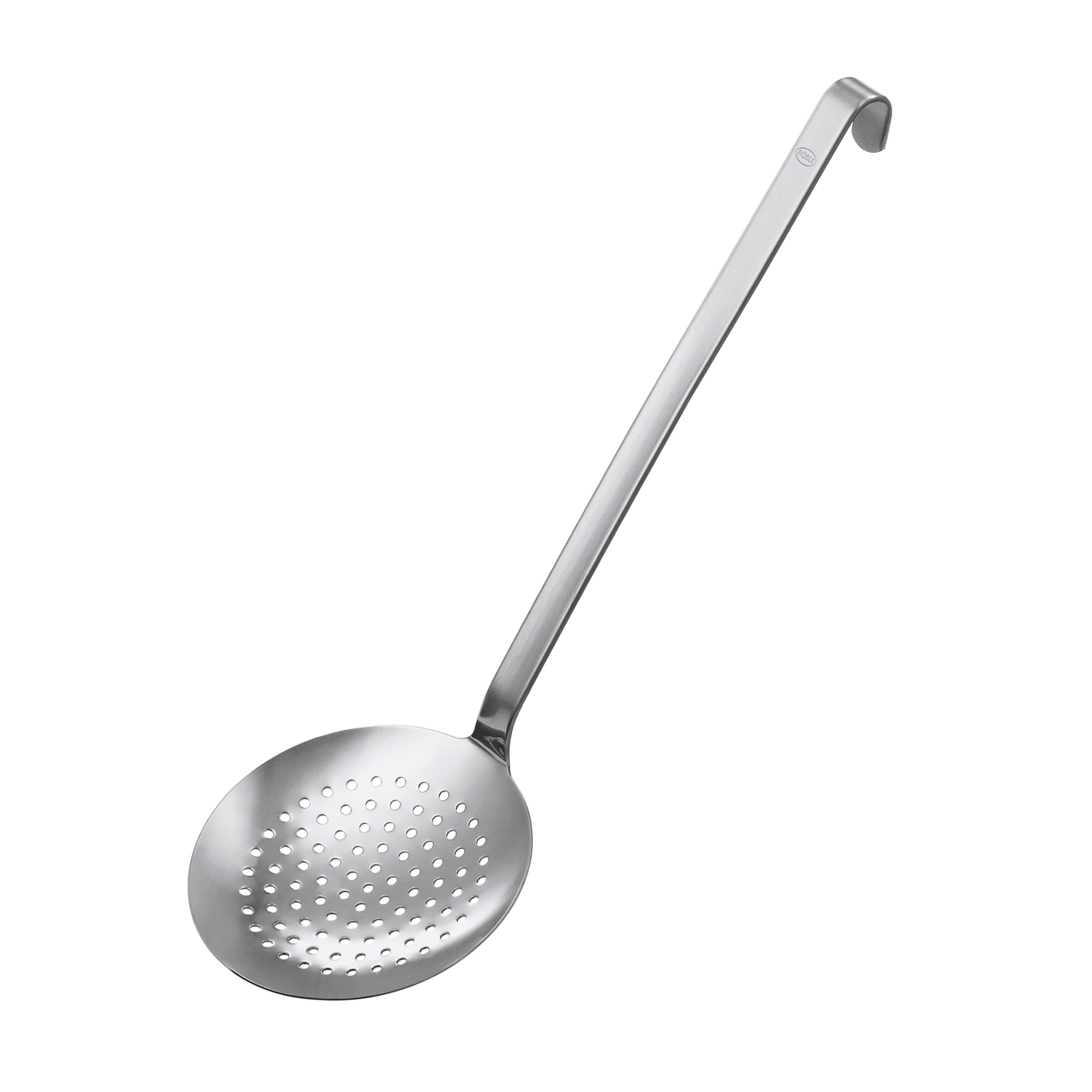 RÖSLE, Schaumlöffel flach grob gelocht 12 cm - Edelstahl 18/10