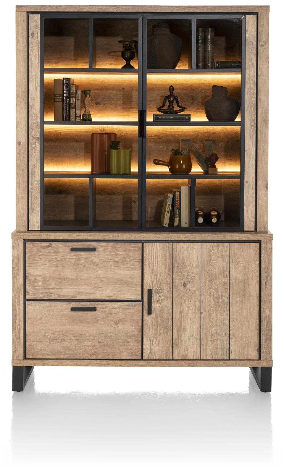Buffet, Barnwood HPL, inklusive Beleuchtung - Pavarotti
