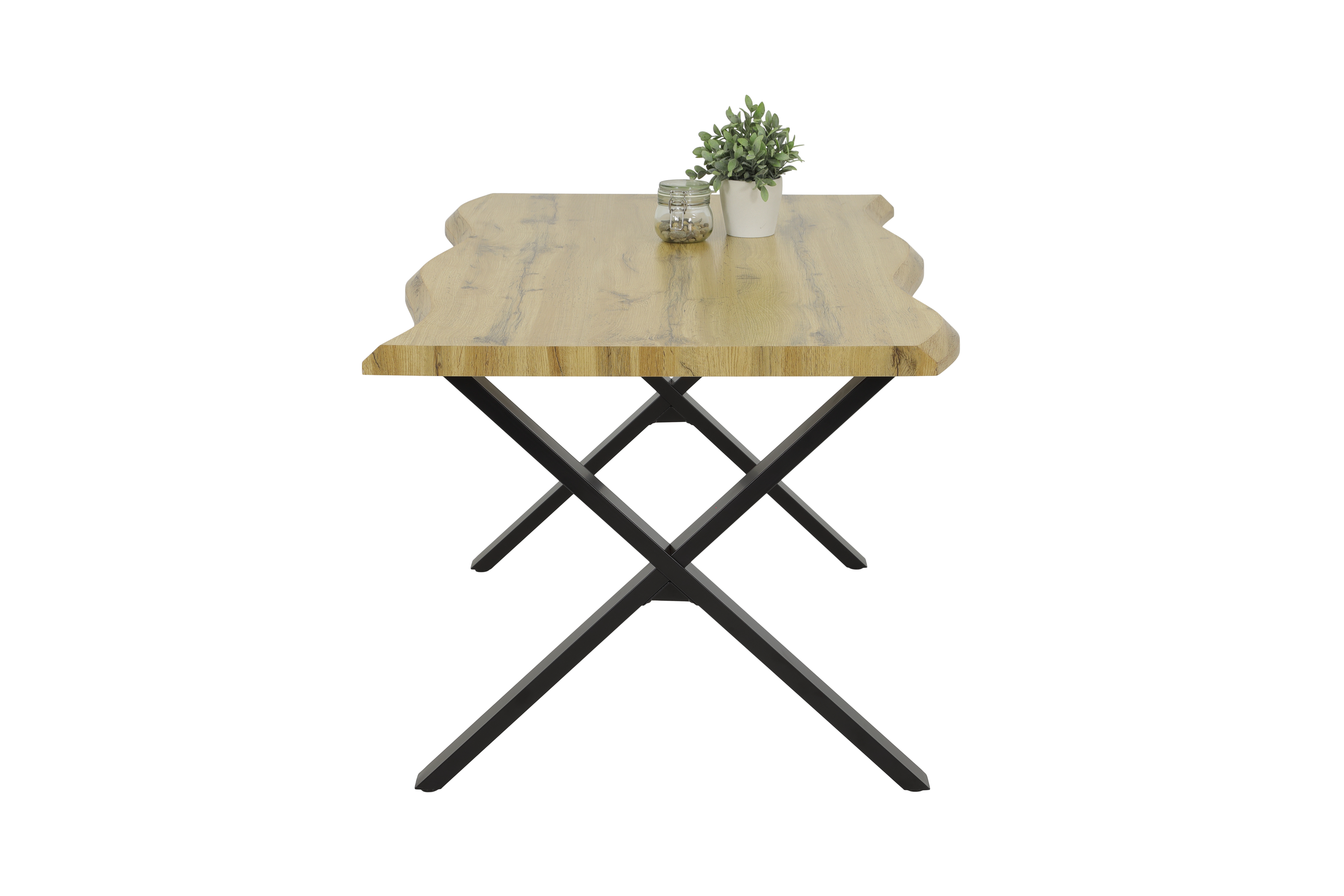 Esstisch, Tischplatte Wildeiche - MYTREND363