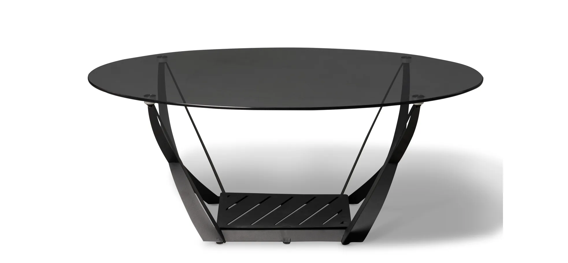 Couchtisch, Glasplatte, 100 cm breit - Mirja