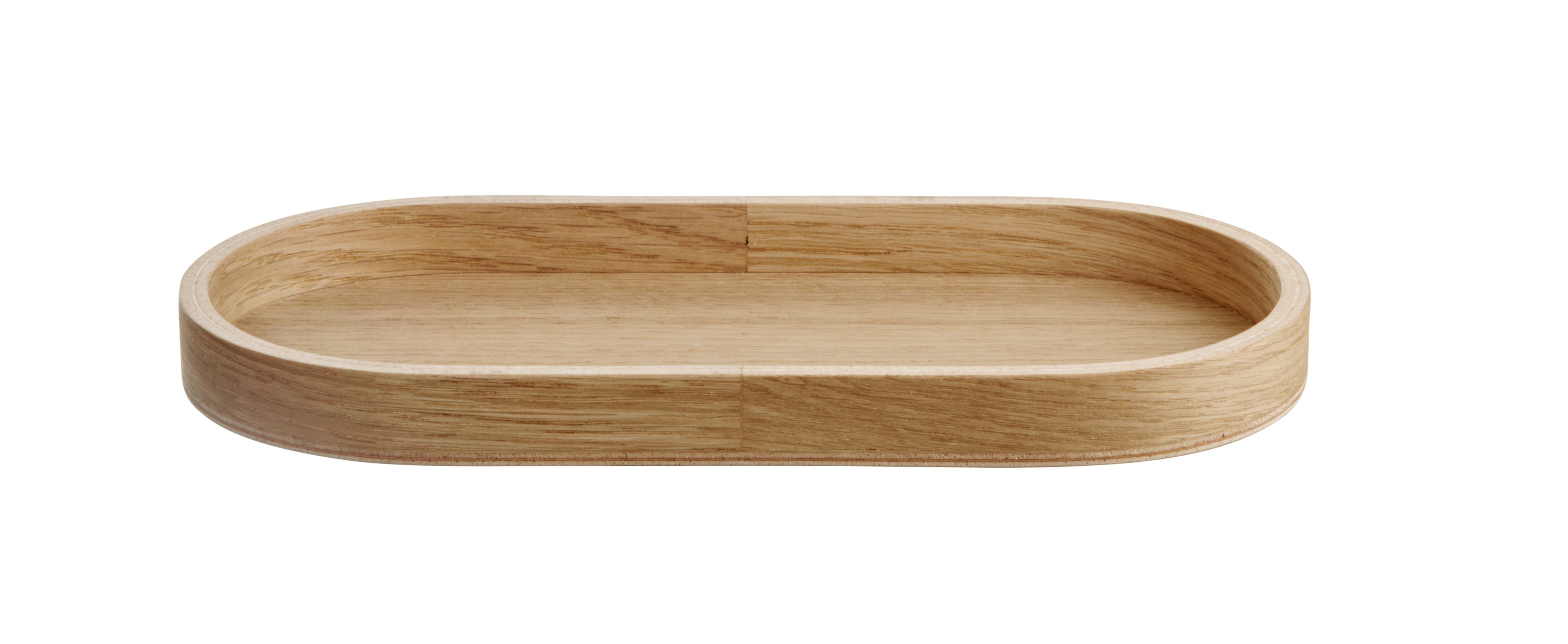 Tablett oval, 23 x 11 cm, H. 2 cm, Eiche - wood trays oval