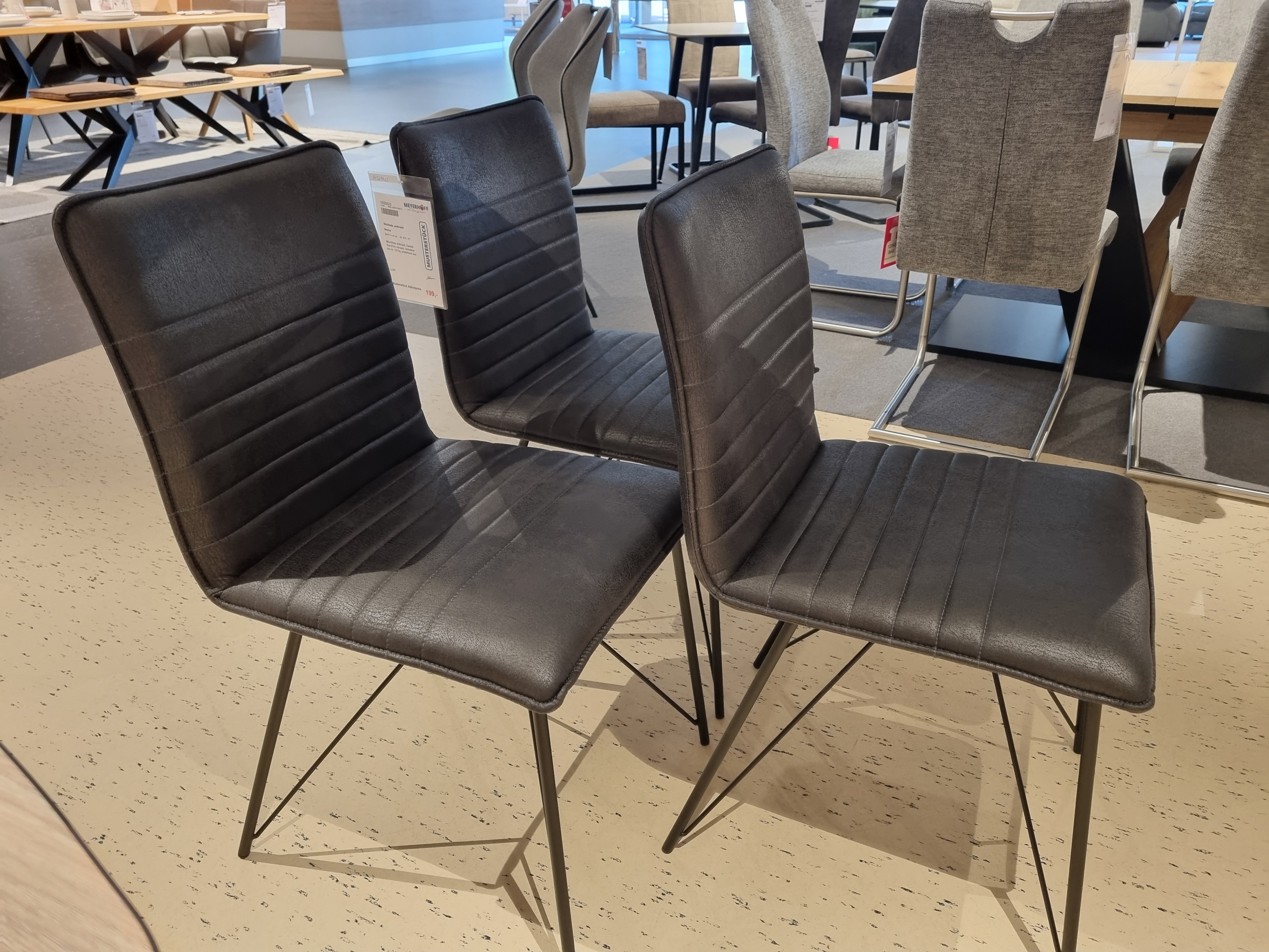 Stuhlsatz, anthrazit - Rheine