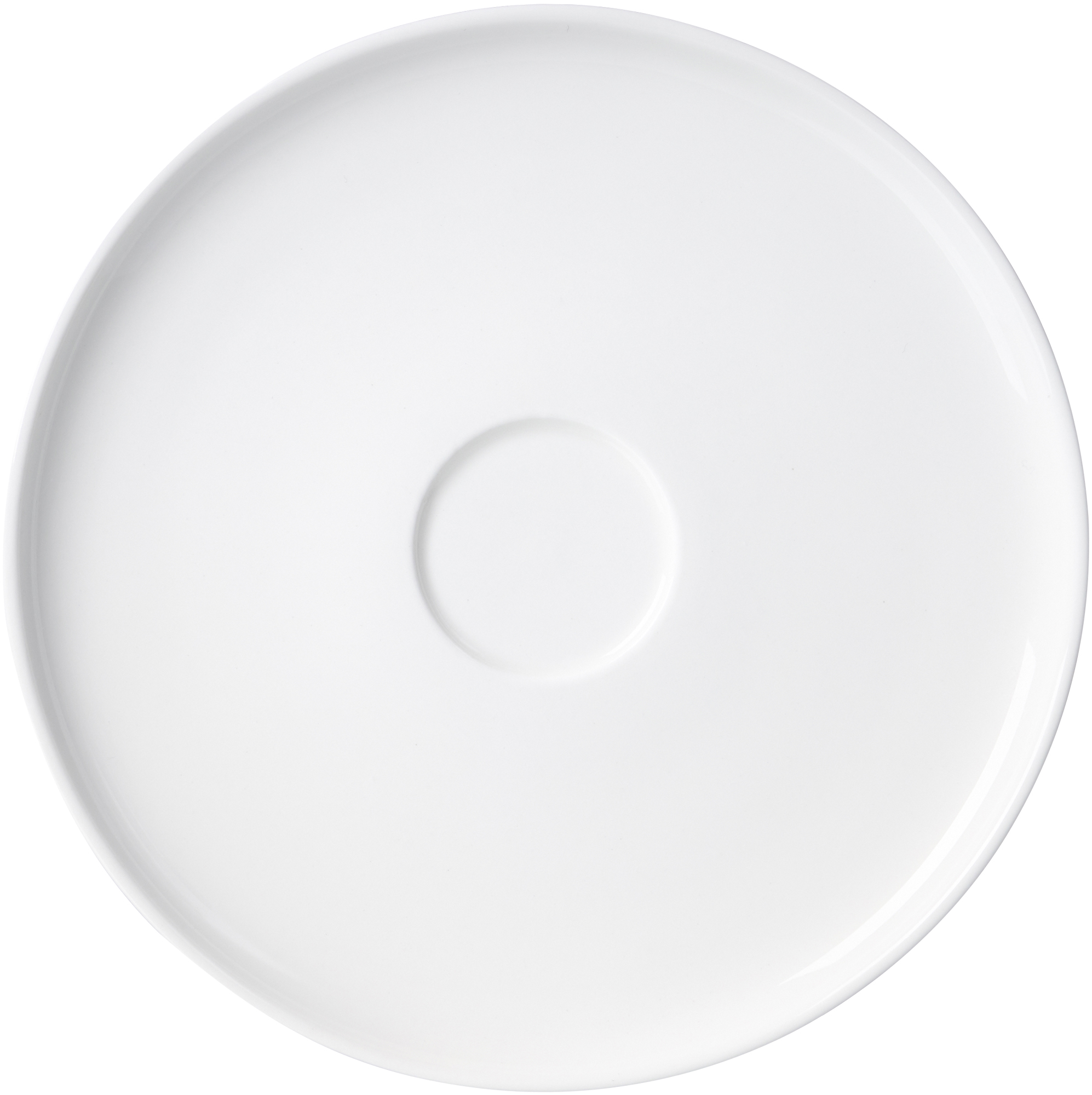 Untertasse Skagen Weiss 16 cm - Porzellan, spülmaschinenfest, rund, weiß