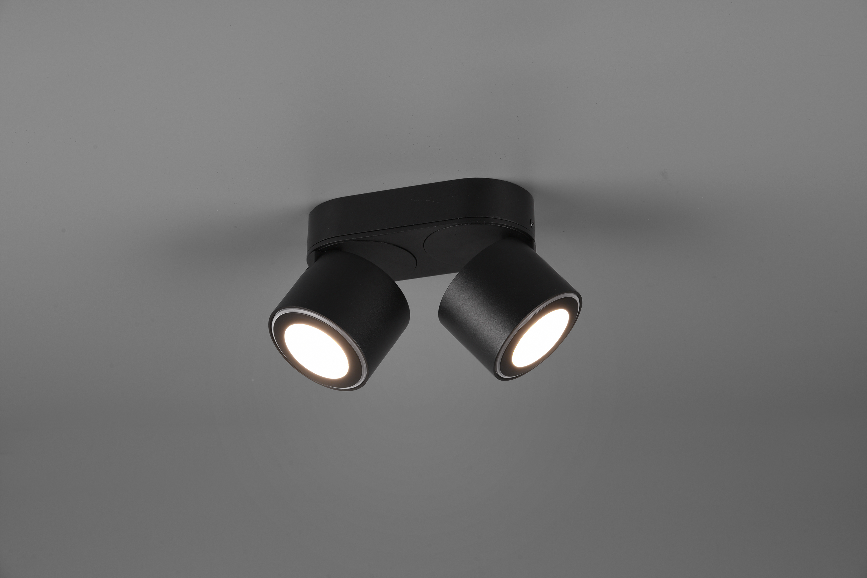 Deckenleuchte Taurus - 2flg., Metall/schwarz matt,18x10,6x8,7cm