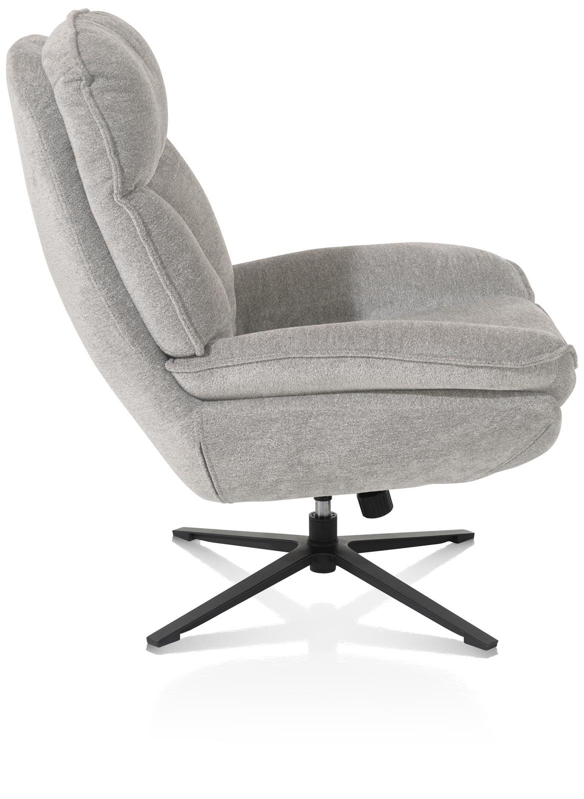Relaxsessel mit Hocker, Kiesel - Florence