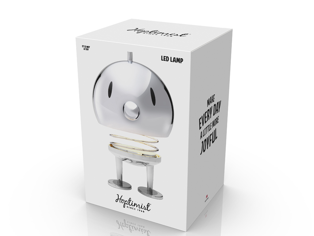 Hoptimist LED Lampe XL Chrome