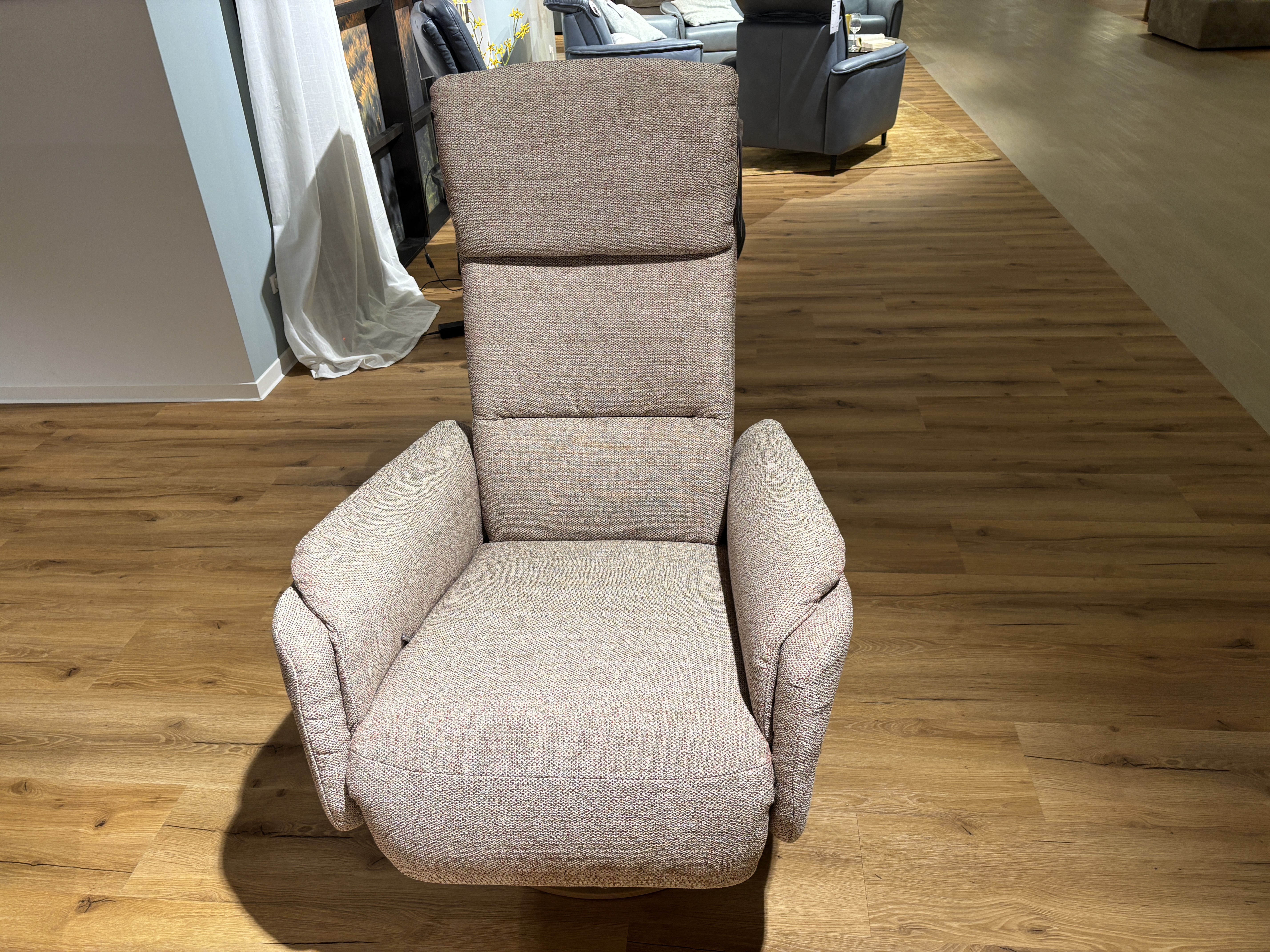 TV-Sessel, Stoff bordeaux, Federkern - Mykon 928