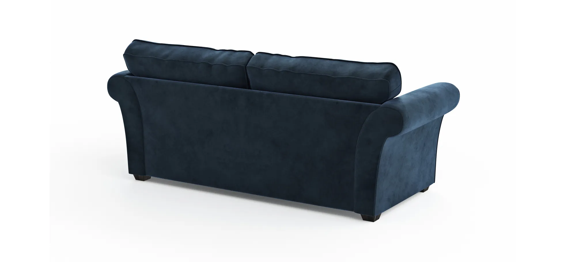 Sofa Brunswick Romantic - 3-Sitzer, Stoff, Dunkelblau