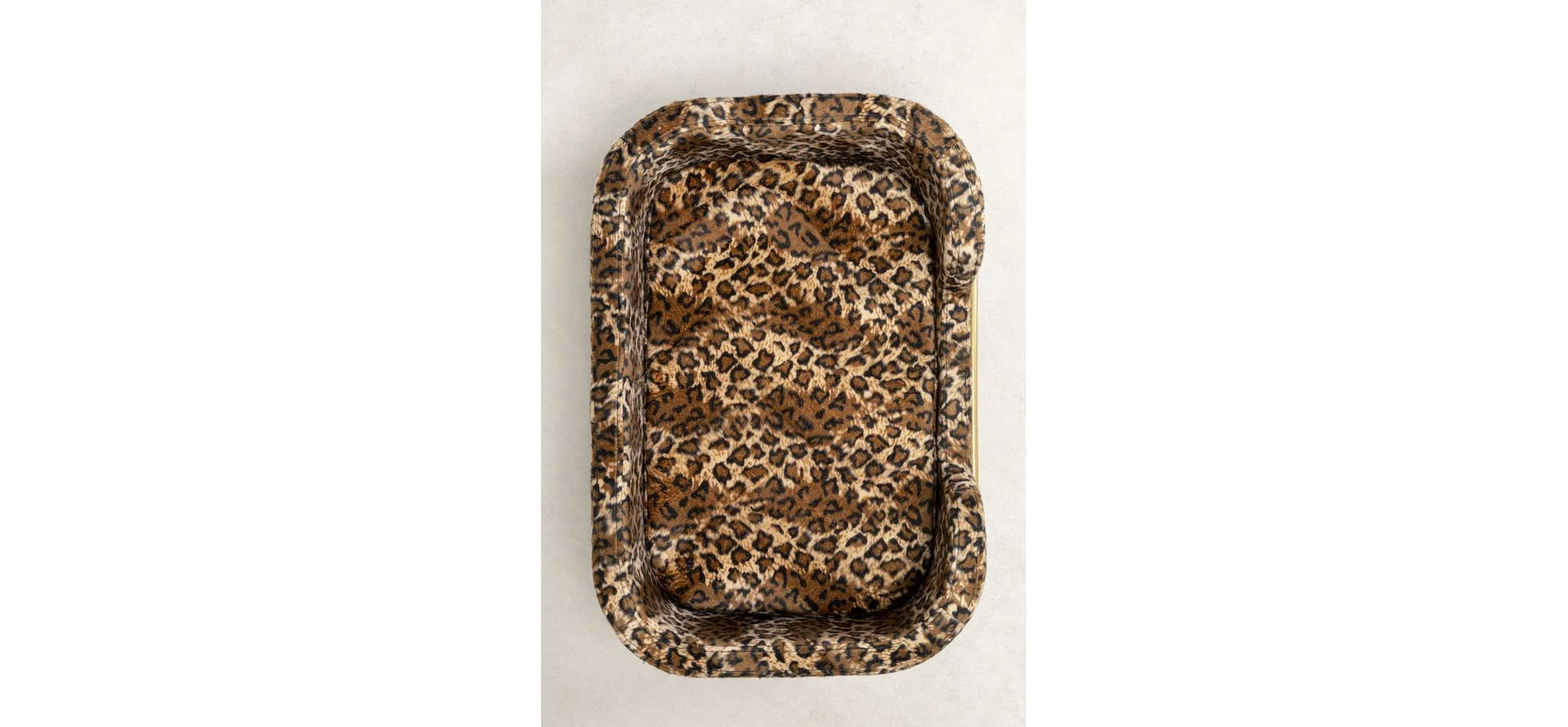 Hund/Katzenbett - BHT ca. 24,5x63x44 cm, Leomuster