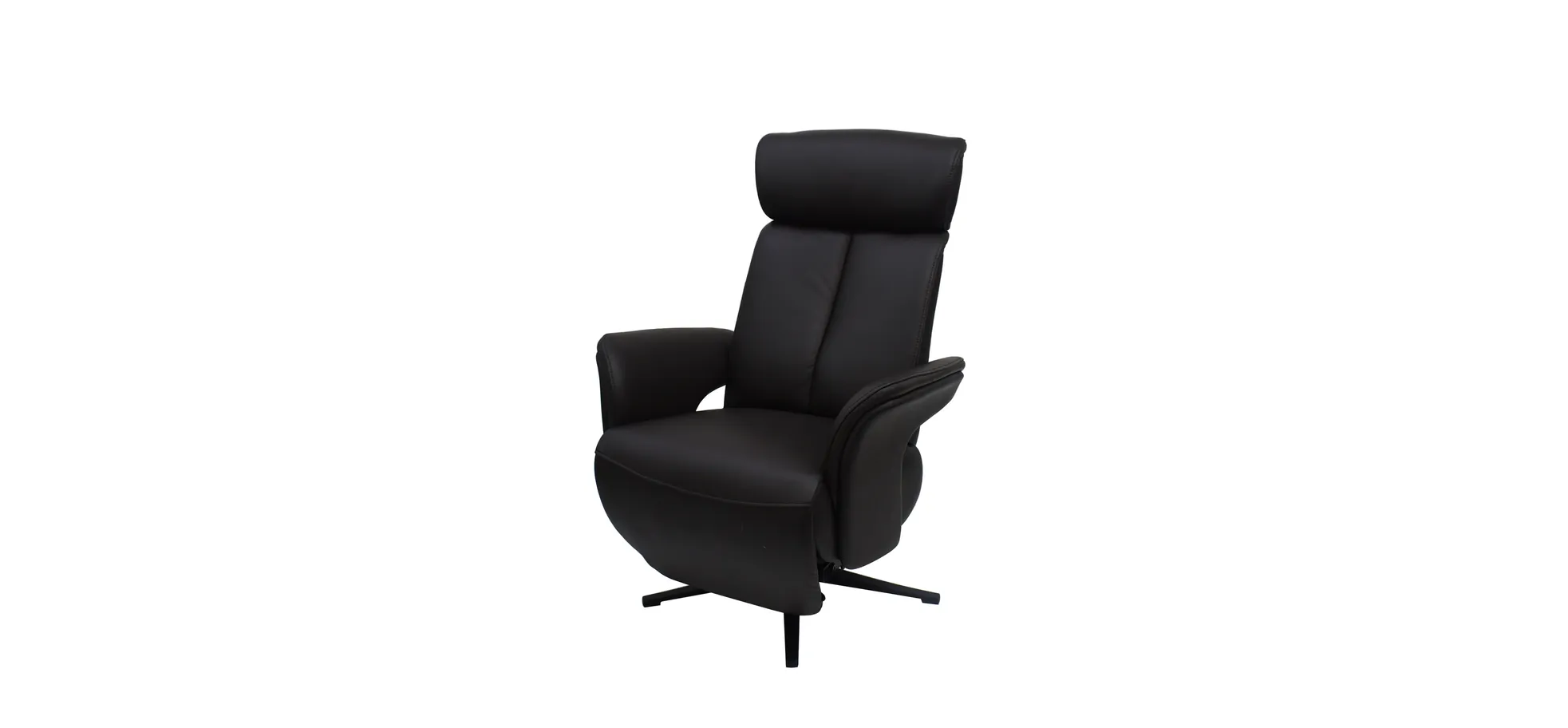 Fernsehsessel, Leder schokobraun - Mathis