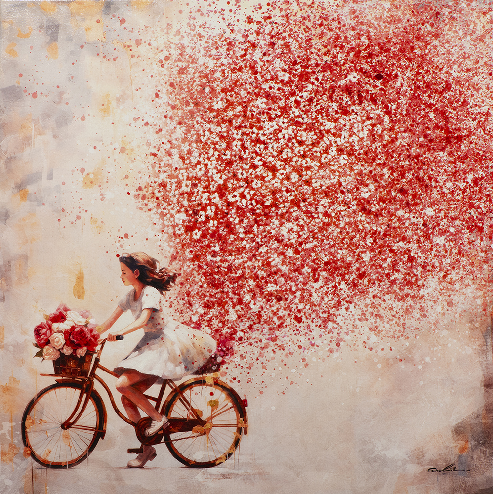 Acrylgemälde Flowers in the air! - ca. 100x100cm