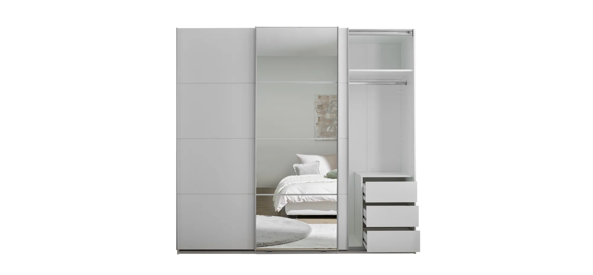 Schwebetürenschrank, weiß - MyStyle 3056 Schwebetürenschrank, weiß - MyStyle 3056