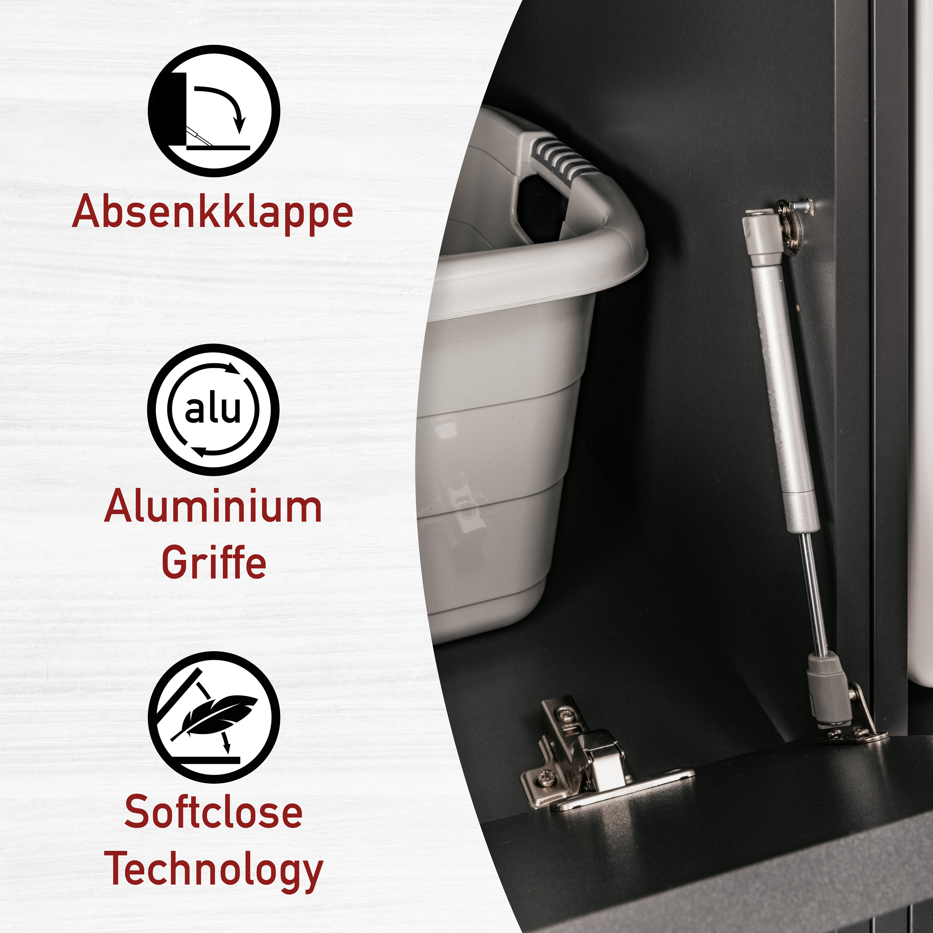 Wäscheschrank, Anthrazit - MyStyle 9005