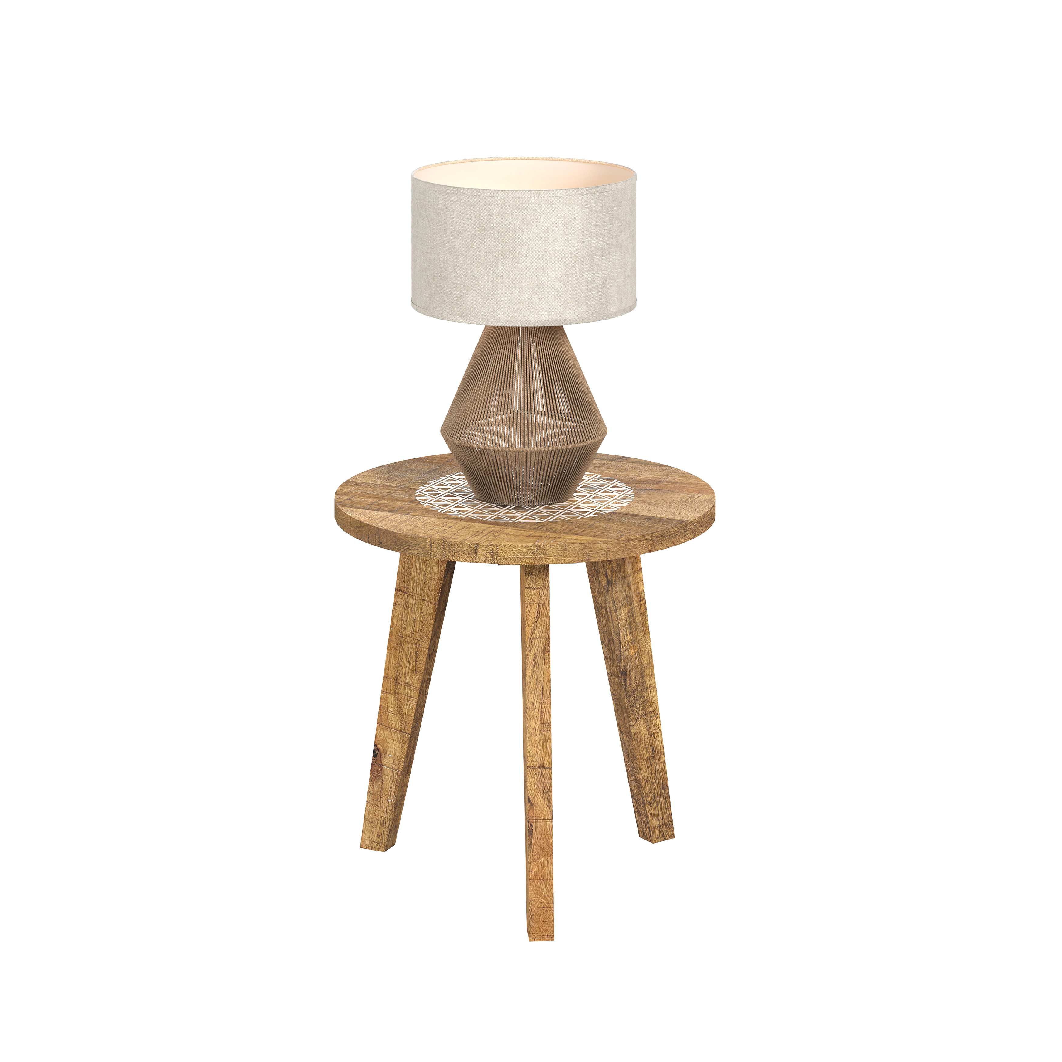 Beistelltisch, Mangoholz, Ø ca.40cm - MyStyle 1008