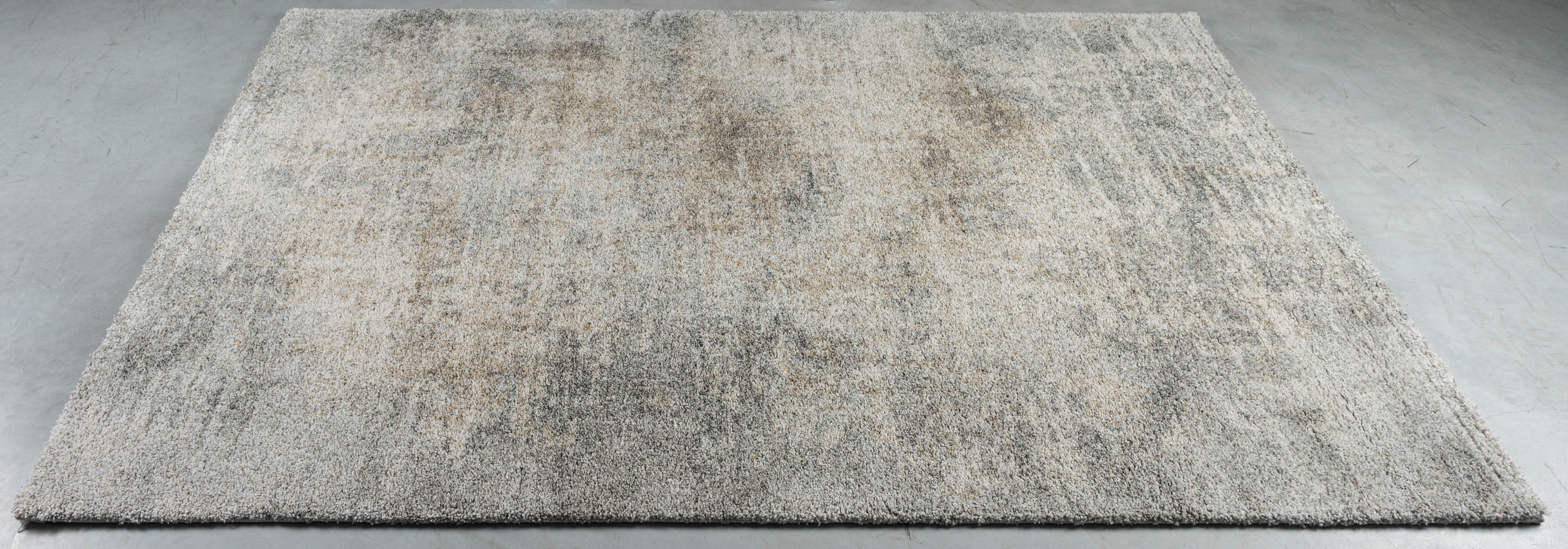 Webteppich, weiß-grau-braun, 80x150 cm - Rehari