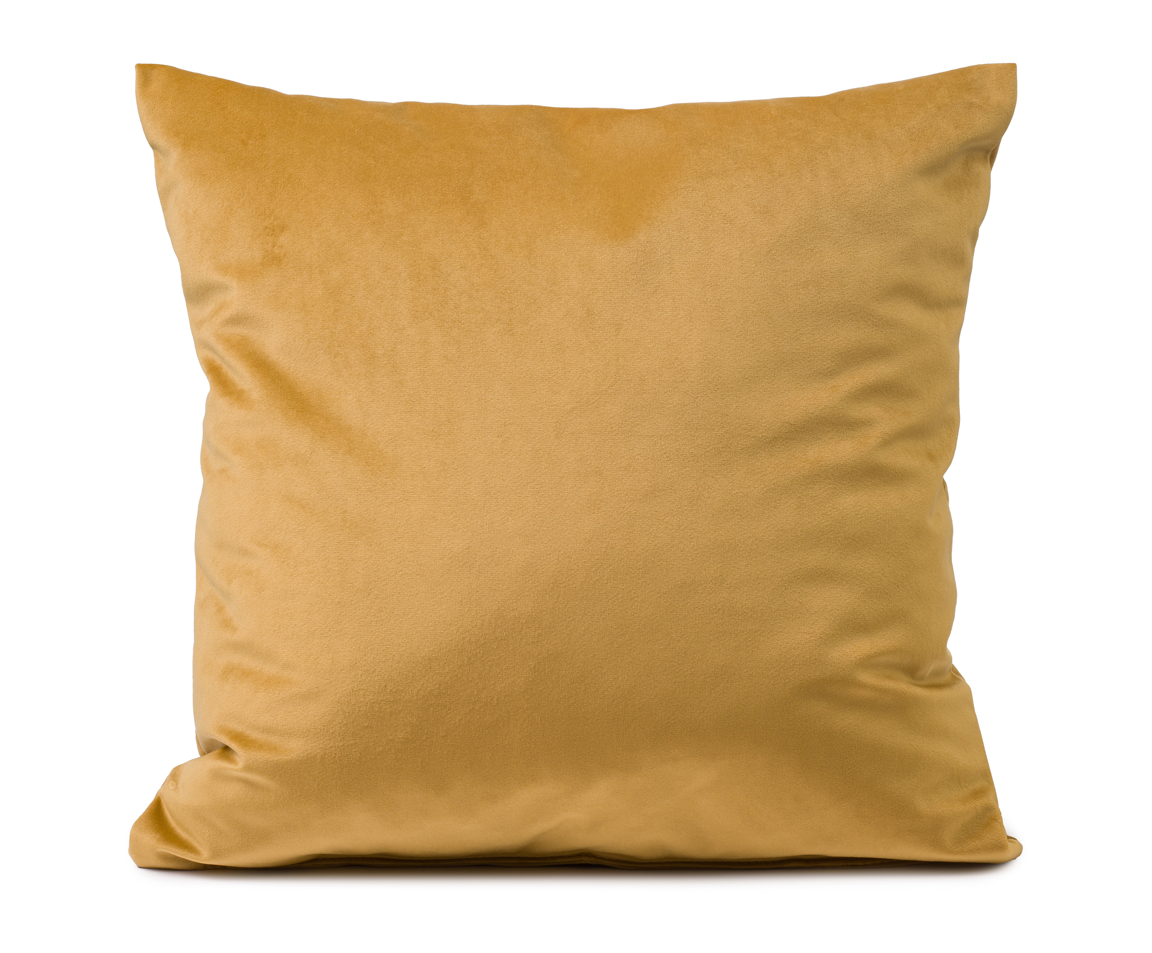 Kissenhülle California, samtoptik - 100% polyester, 40x40cm, senf