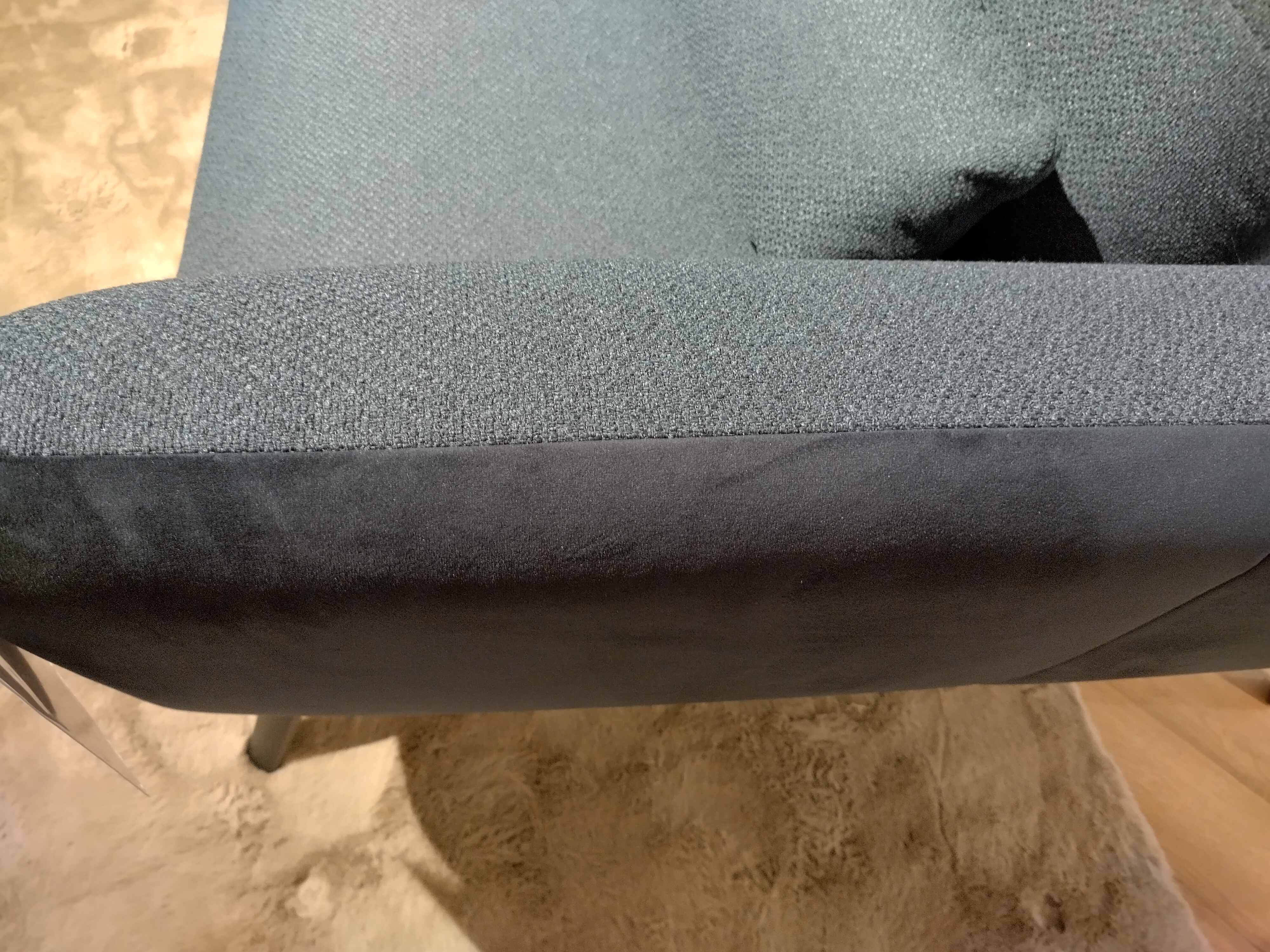 Ecksofa, dunkelblau - LS 700821