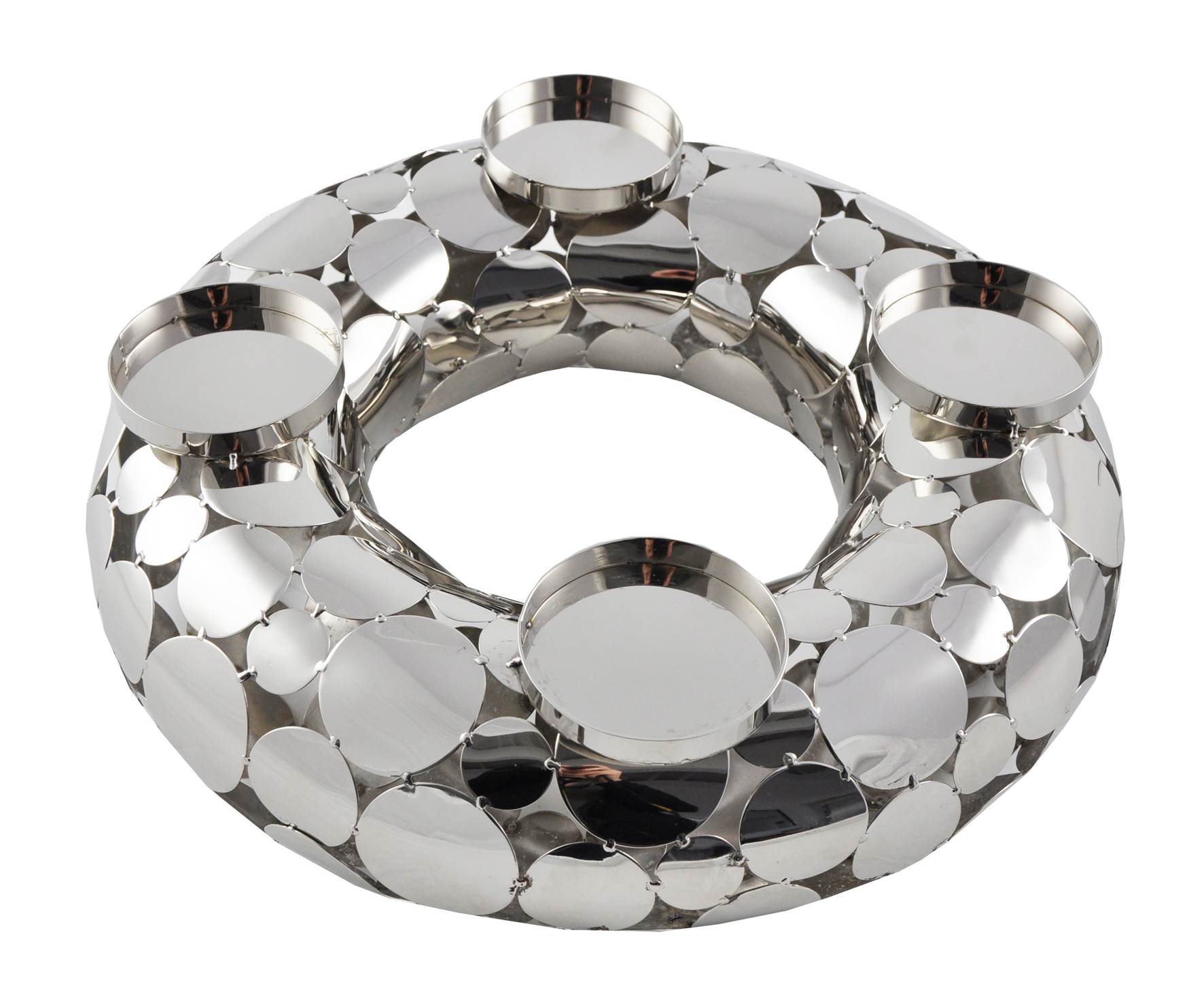 Kranz Style - Edelstahl 37cm Ø, 11,5cm Hoch