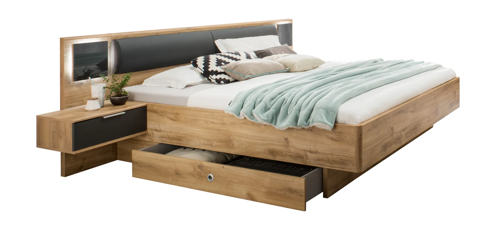 Bettkombination, Plankeneiche - MyStyle 3073