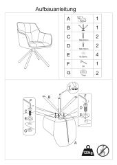Armlehnstuhl, anthrazit - Marle