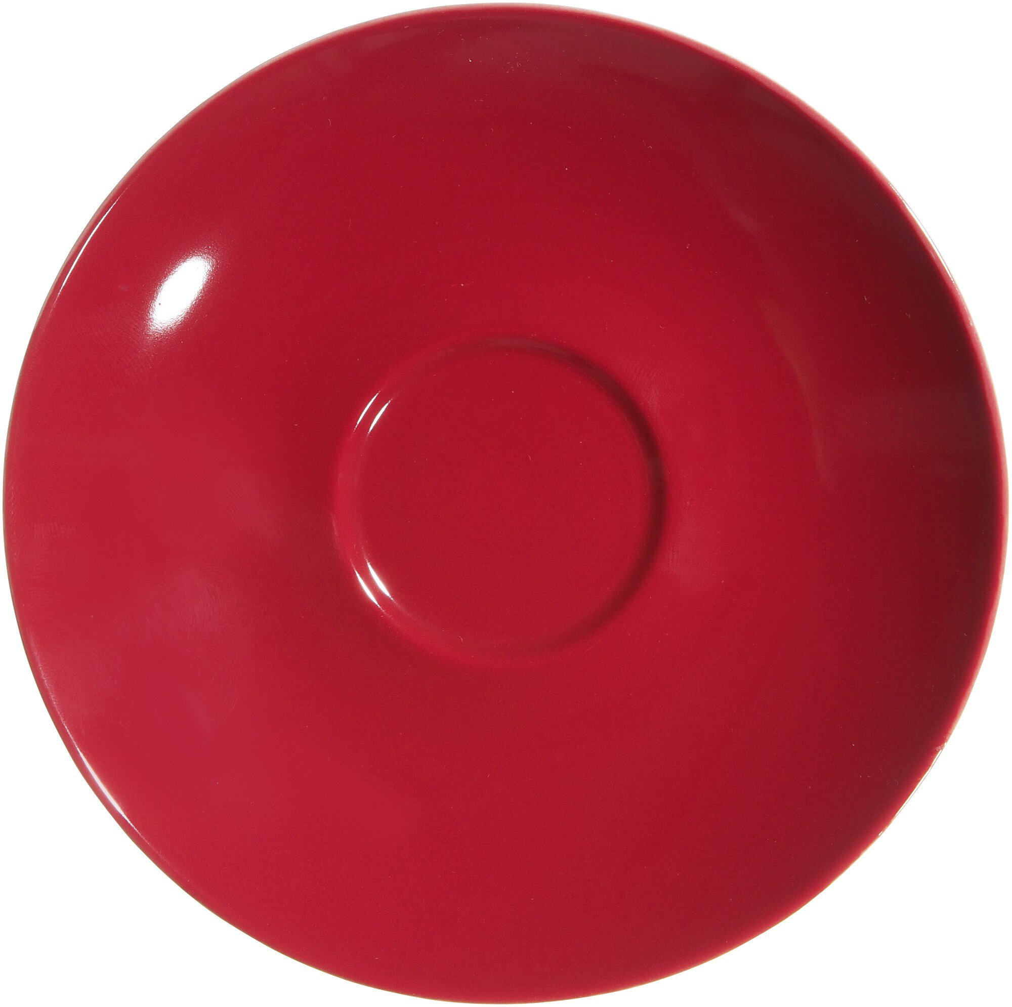 Untertasse Doppio Rot 16 cm - Porzellan, sü