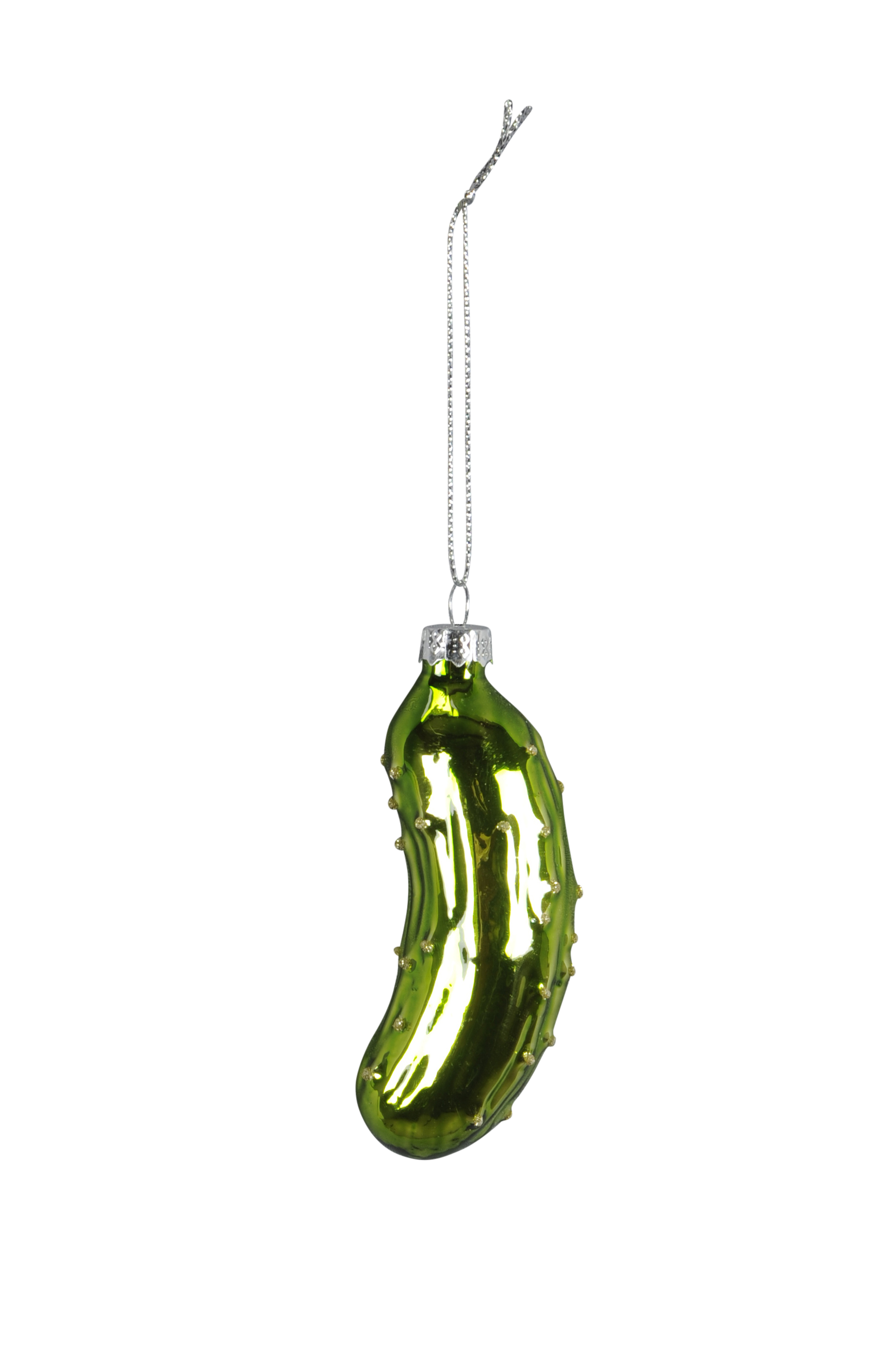 Hänger Gurke - grün, 9cm