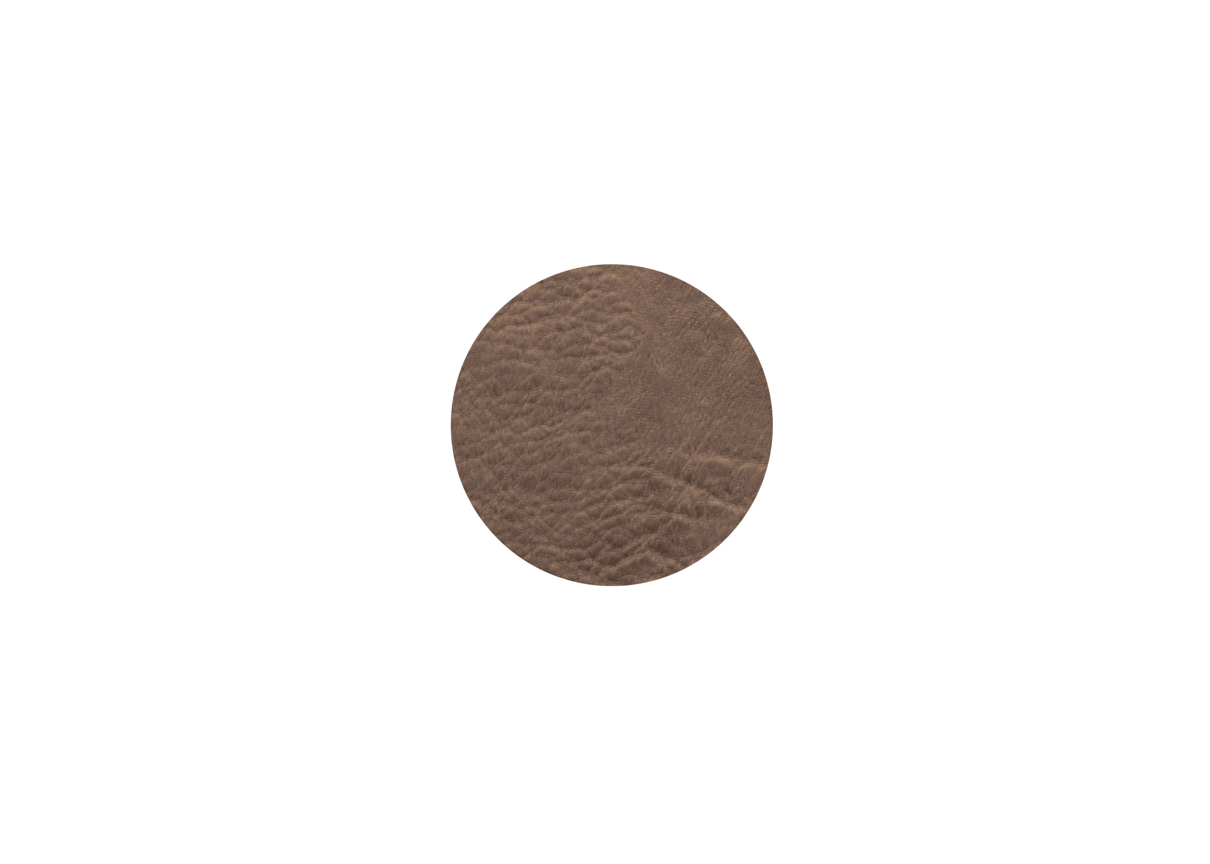 ASA 4er Set Untersetzer, nougat, Lederoptik, vegan - ca. Ø 10 cm