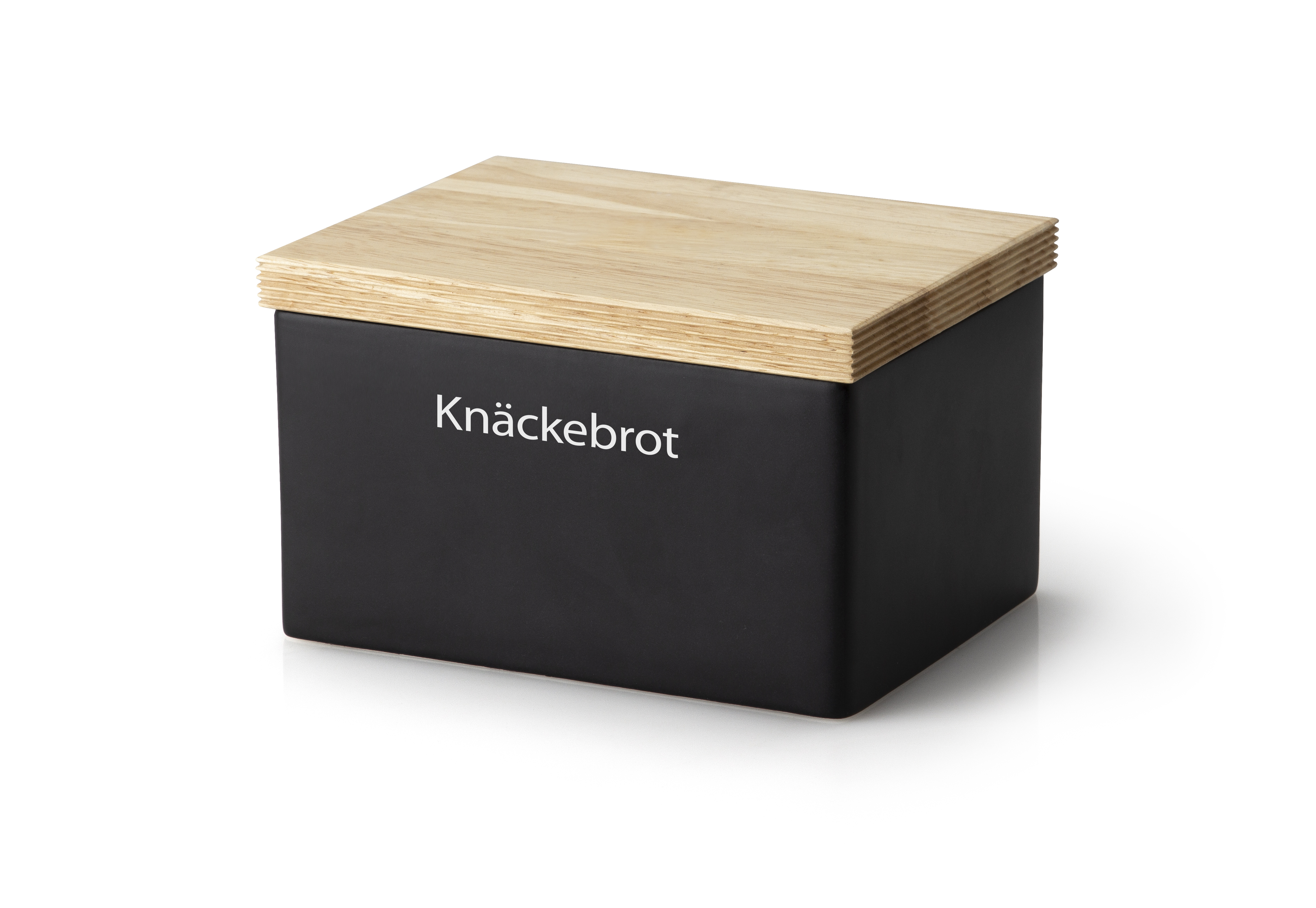 Vorratsdose Keramik schwarz - 17,5x13,5x11cm