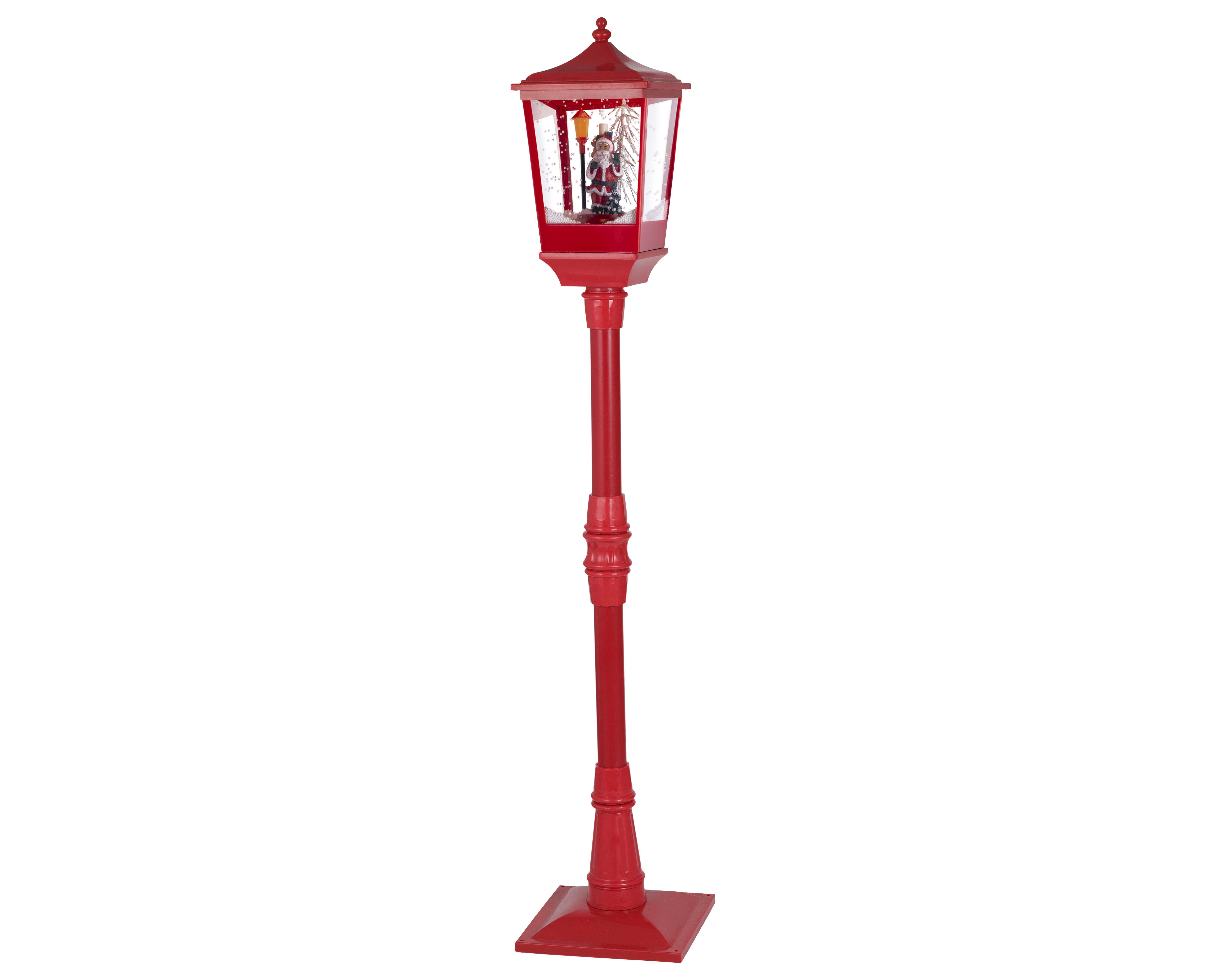 LED Stehlaterne Schneegebläse Plastik - bunt, L26.00-W26.00-H135.00cm-10L