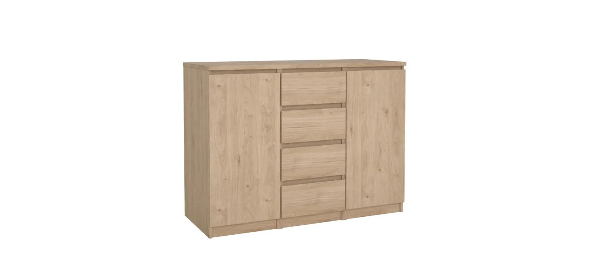 Kommode - B ca. 121 cm, Jackson Hickory Nachbildung