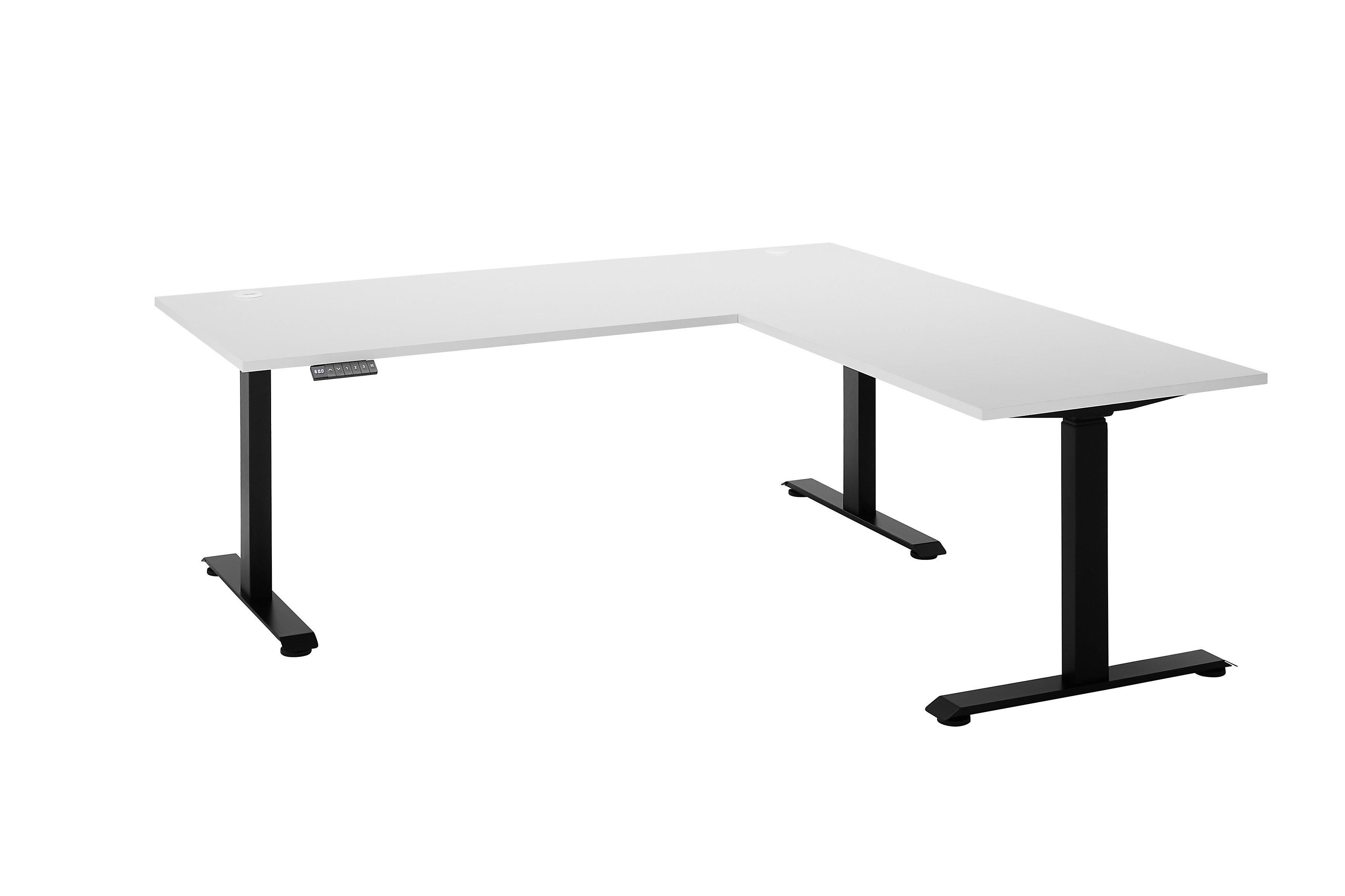 Eckschreibtisch-Set, höhenverstellbar - MyStyle 7000