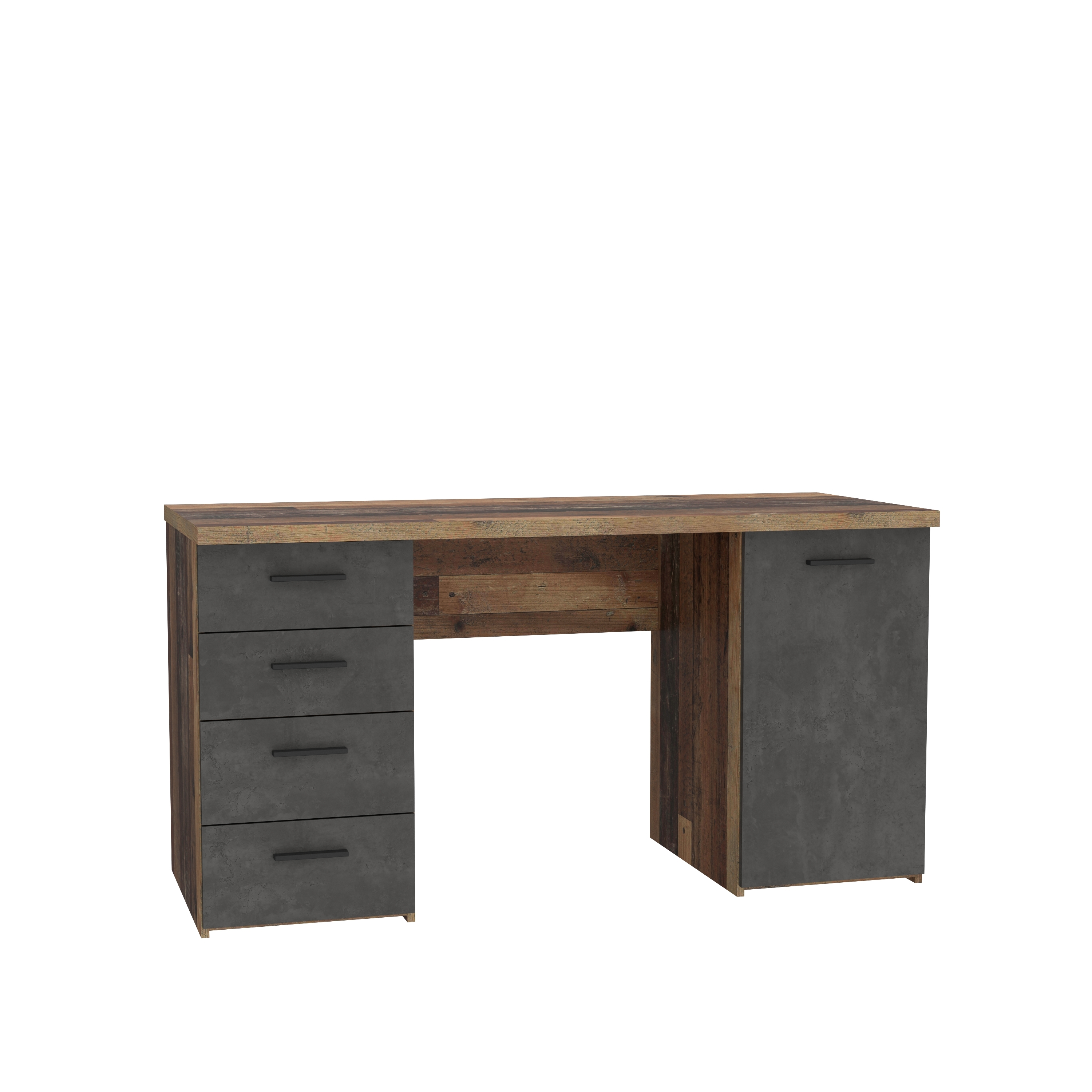 Schreibtisch, Old Wood/dunkelgrau - Feena